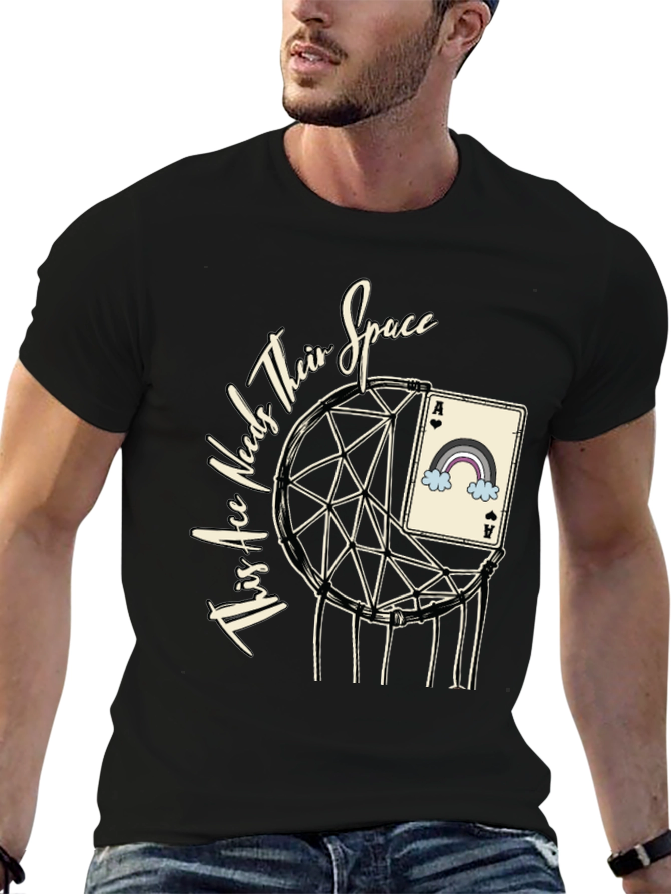 Ace Needs Space Graphic T-Shirt - Unisex Design