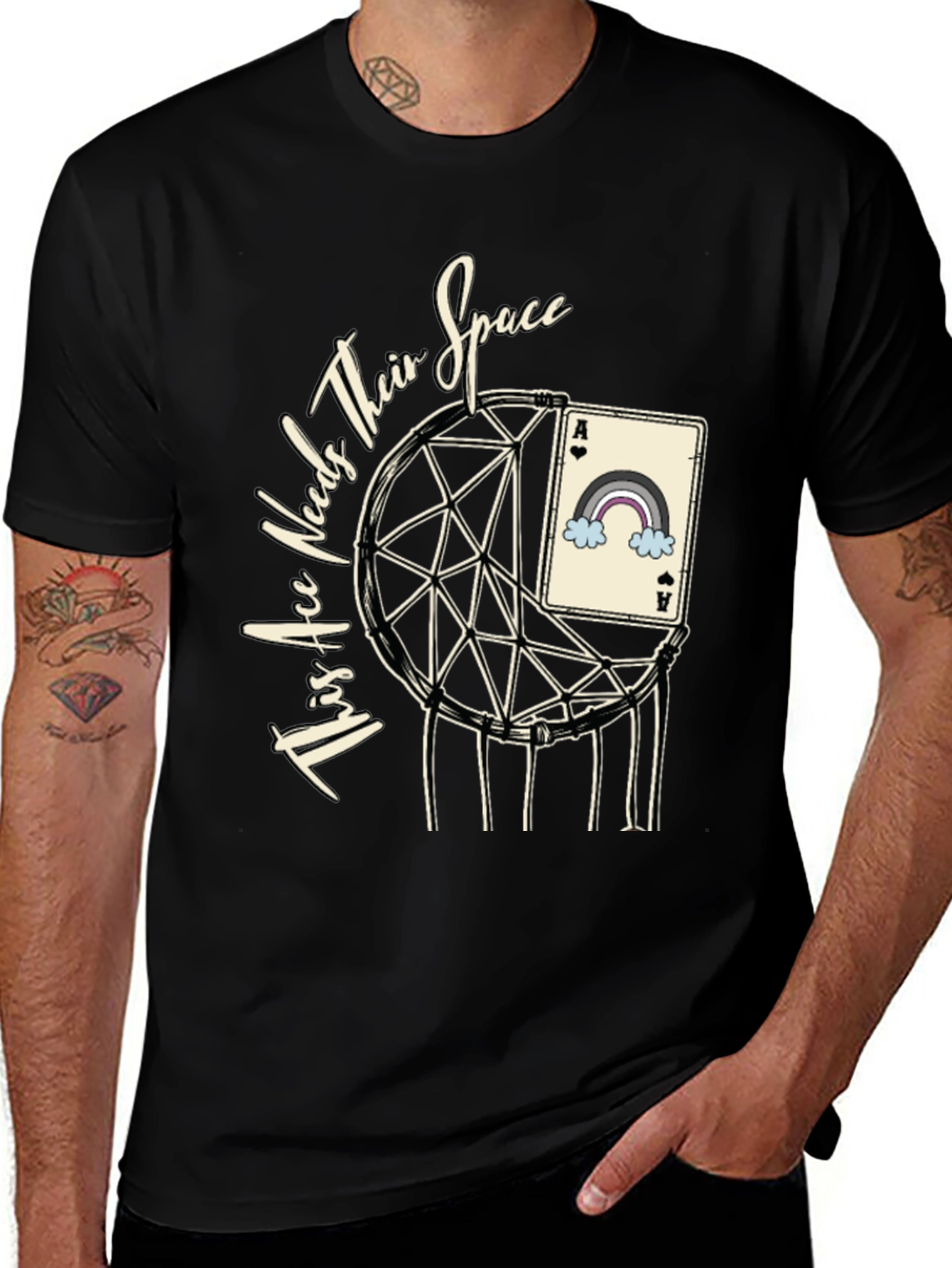 Ace Needs Space Graphic T-Shirt - Unisex Design