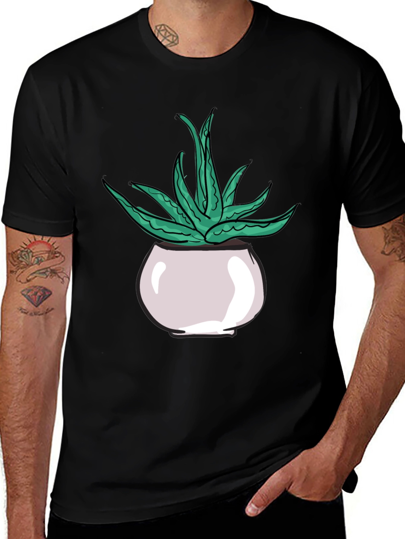 Aloe Plant Graphic Tee - Stylish & Unique Design