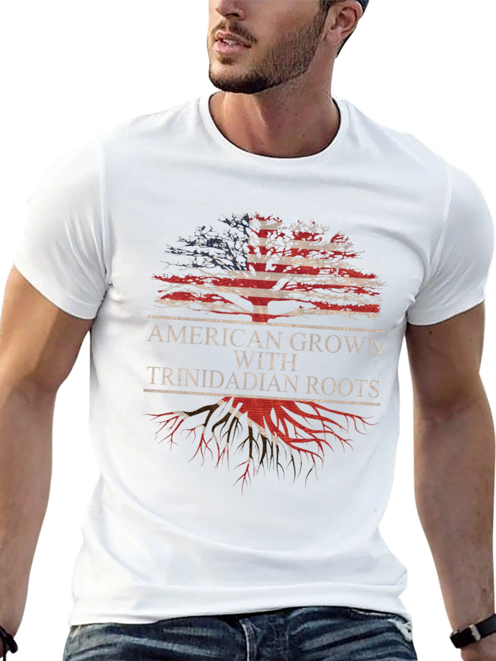 American Grown Trinidadian Roots T-Shirt