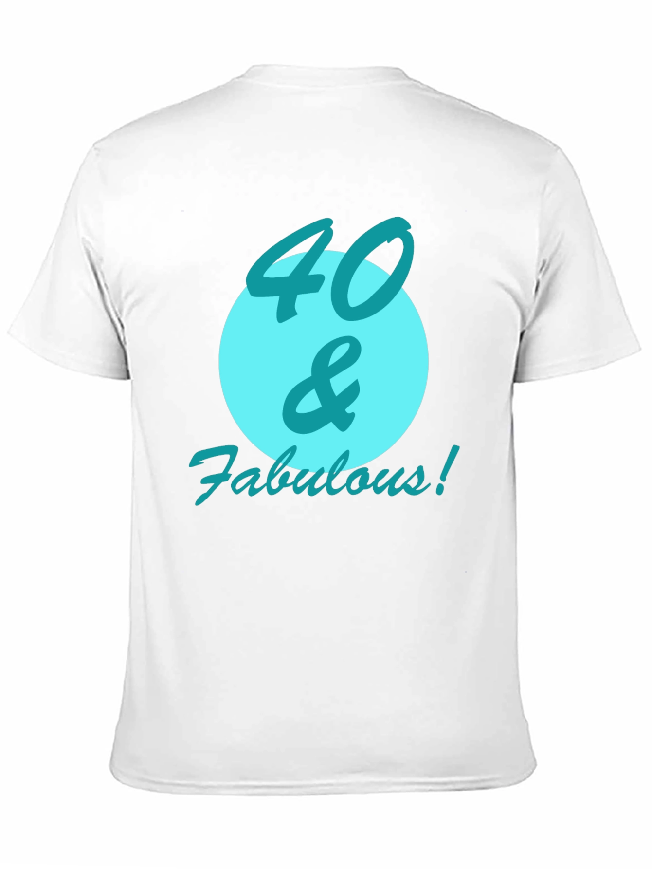 40 & Fabulous Black Graphic Tee