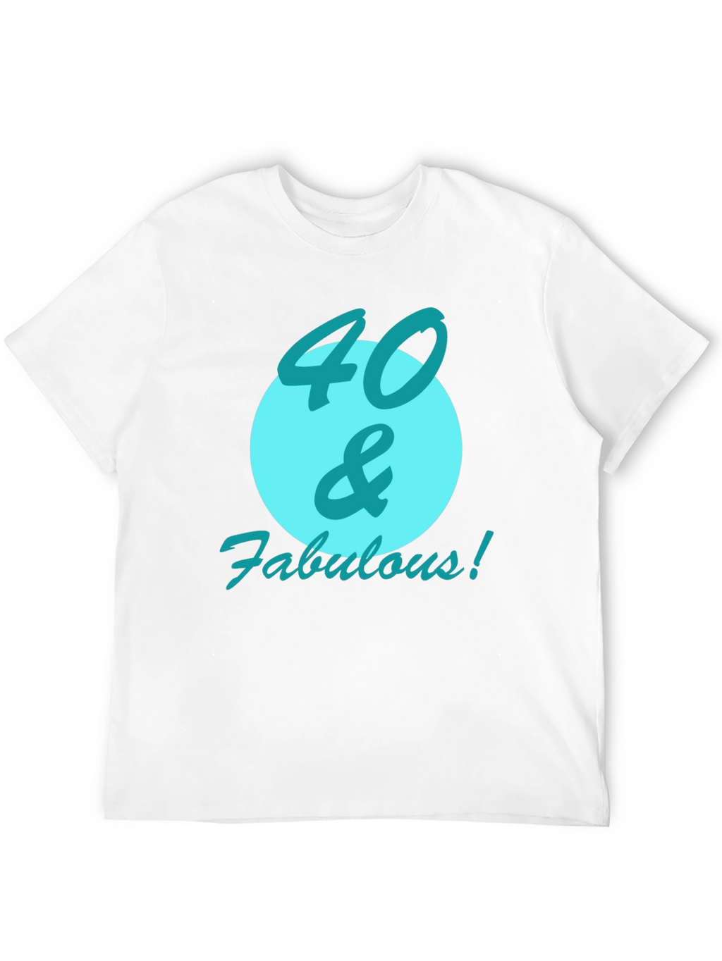 40 & Fabulous Black Graphic Tee