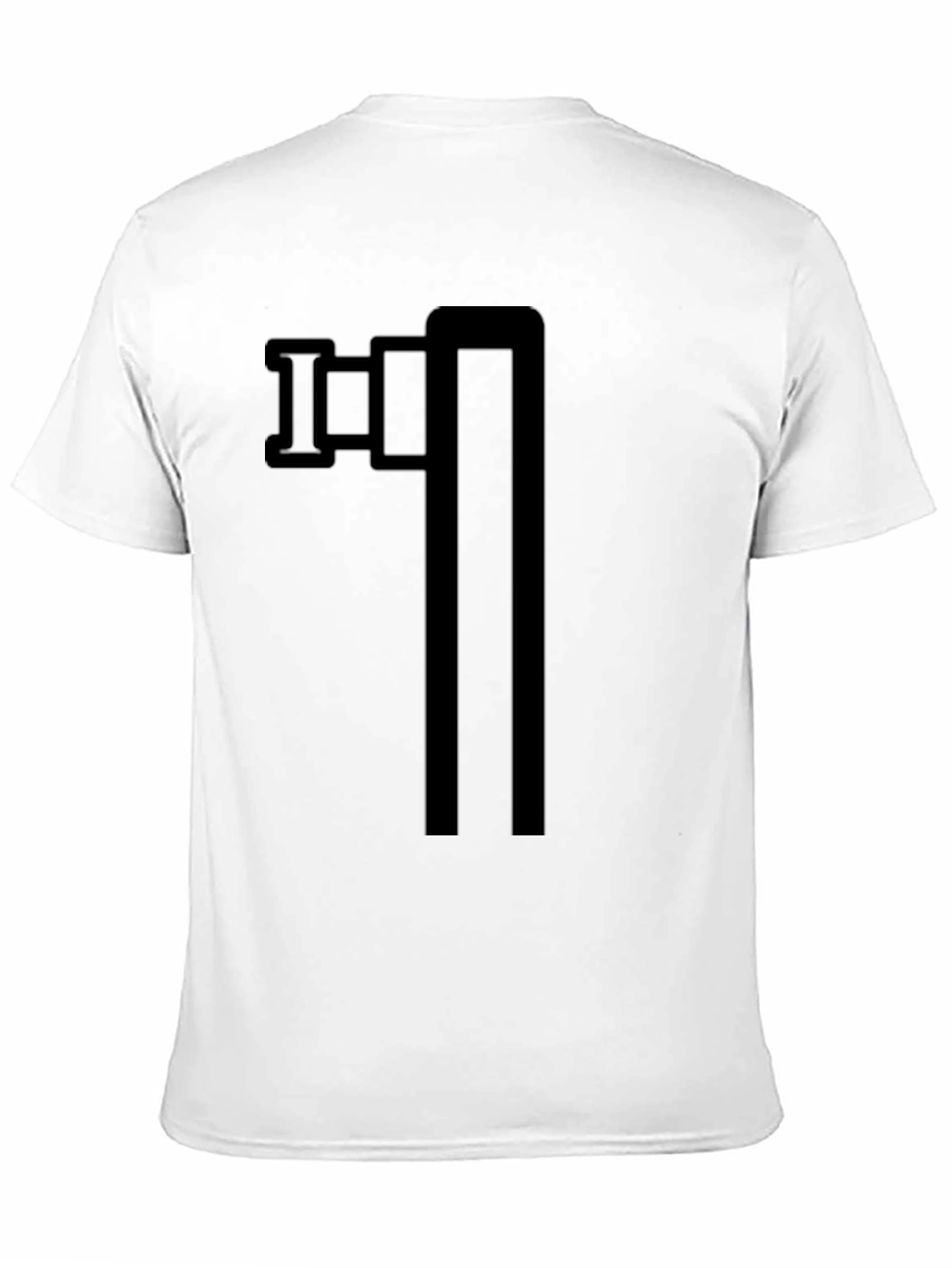 Abstract Symbol Graphic Tee - Black Cotton Blend