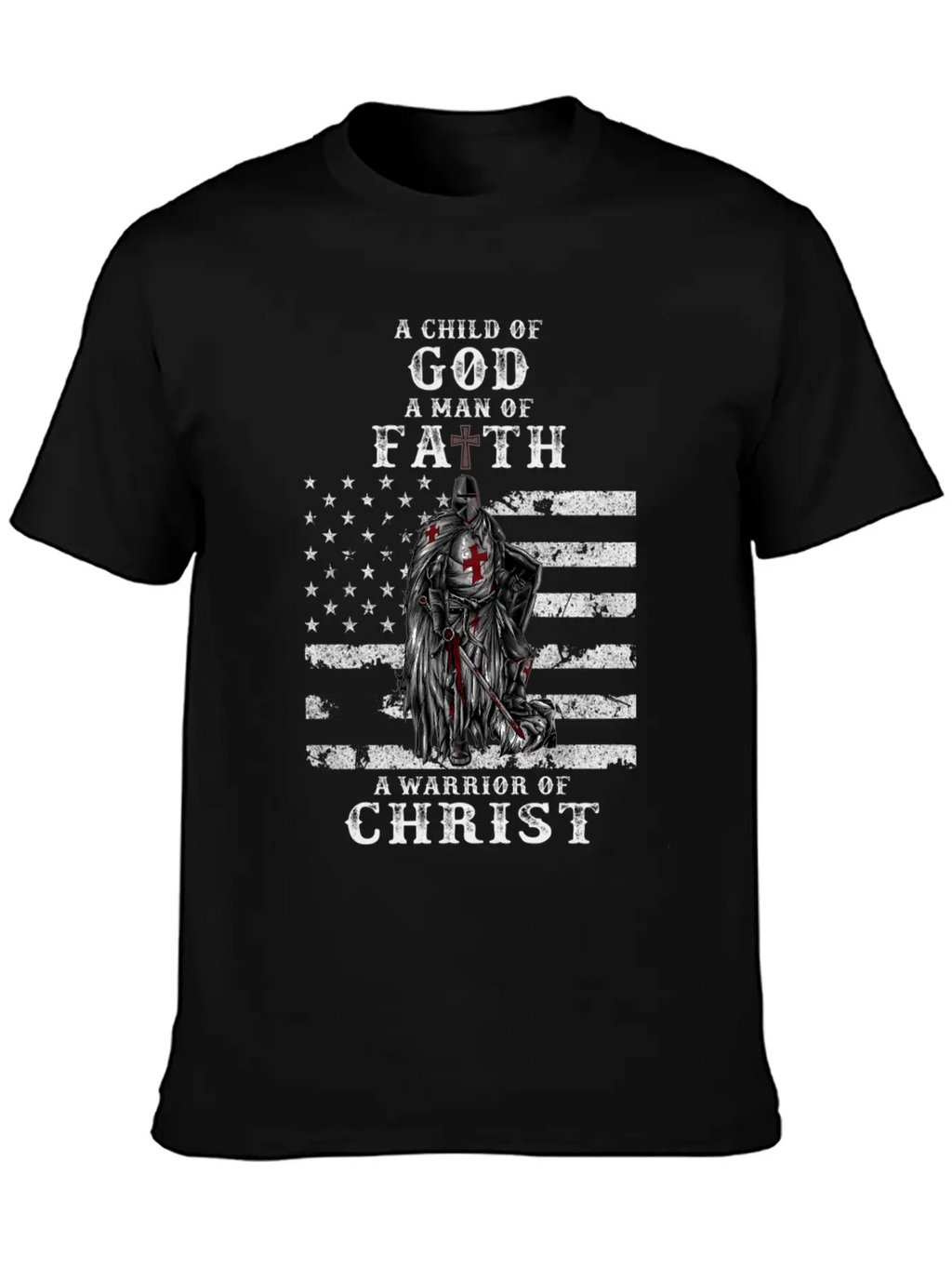 A Child Of God A Of Faith A Warrior Of Christ Basic Graphic T-Shirt – Daily Comfort In Soft Cotton
