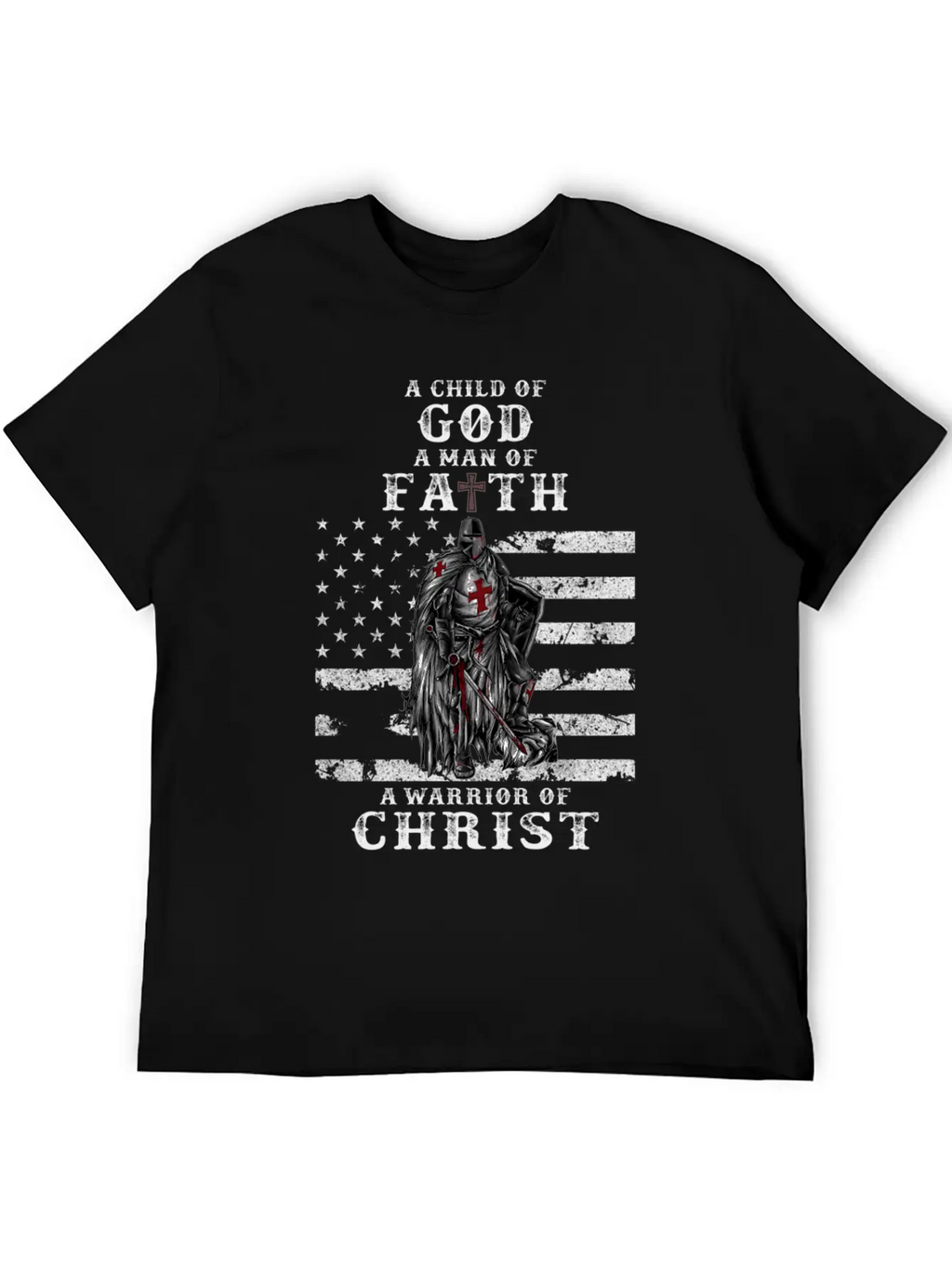 A Child Of God A Of Faith A Warrior Of Christ Basic Graphic T-Shirt – Daily Comfort In Soft Cotton
