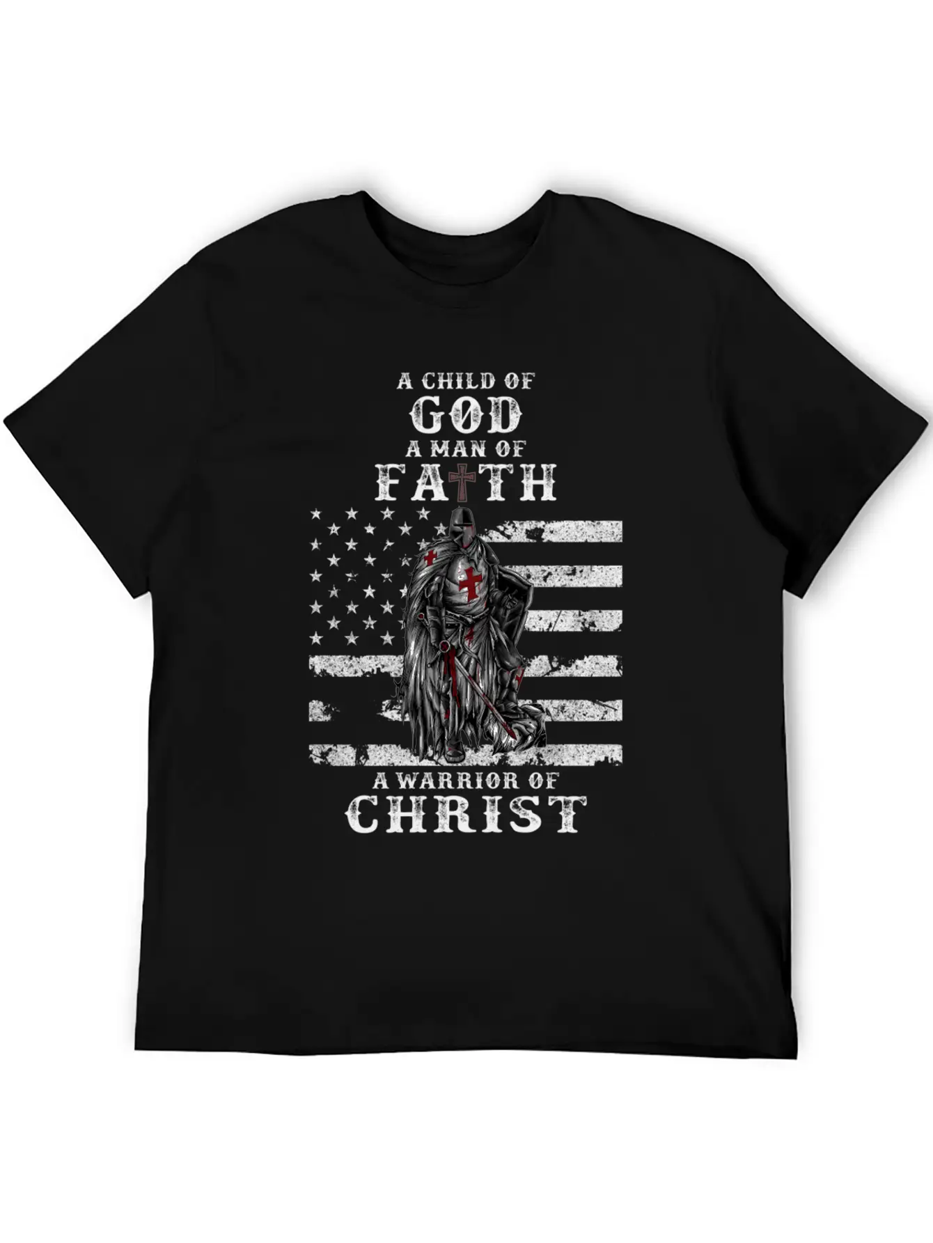A Child Of God A Of Faith A Warrior Of Christ Basic Graphic T-Shirt – Daily Comfort In Soft Cotton