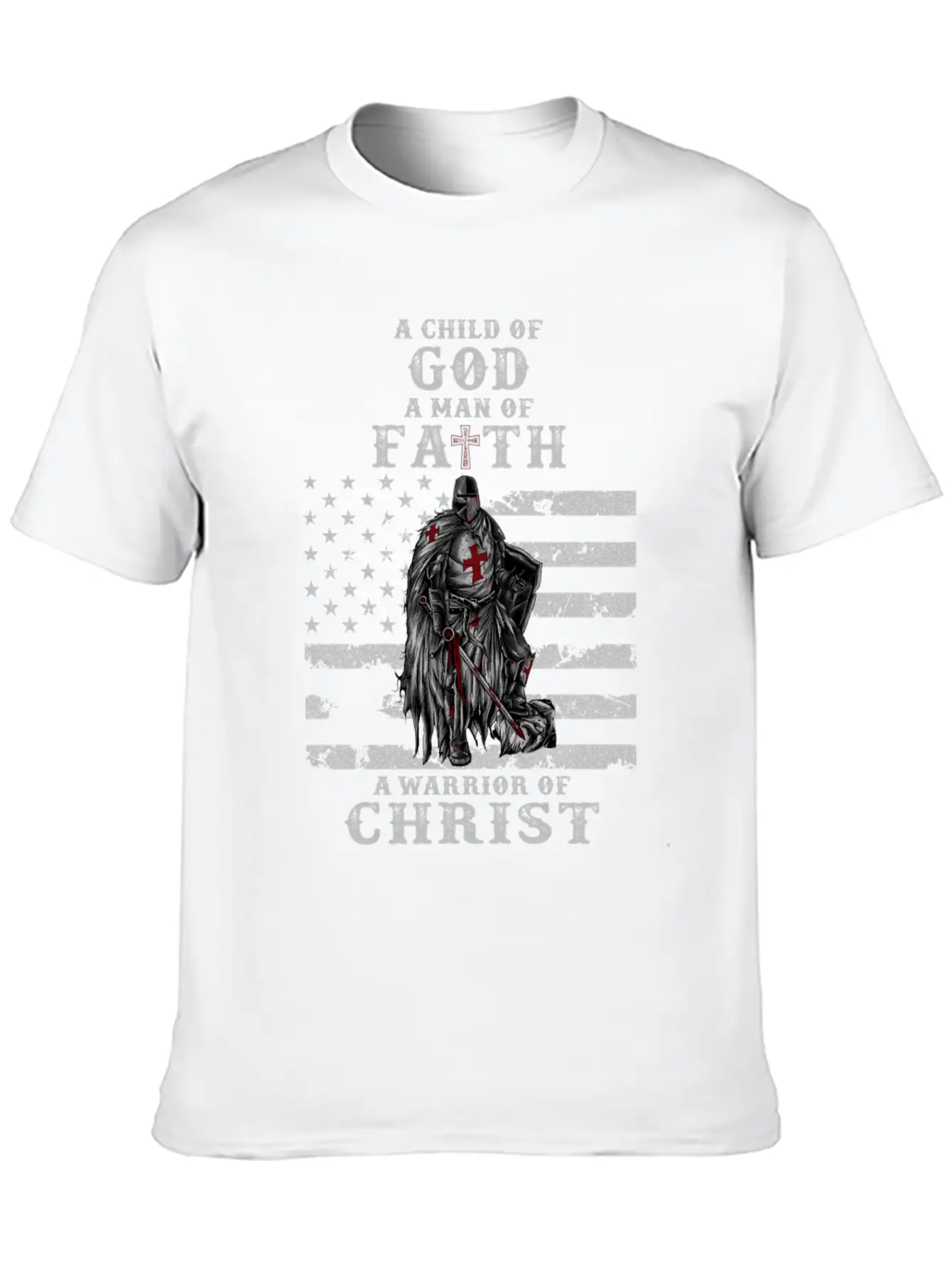 A Child Of God A Of Faith A Warrior Of Christ Basic Graphic T-Shirt – Daily Comfort In Soft Cotton