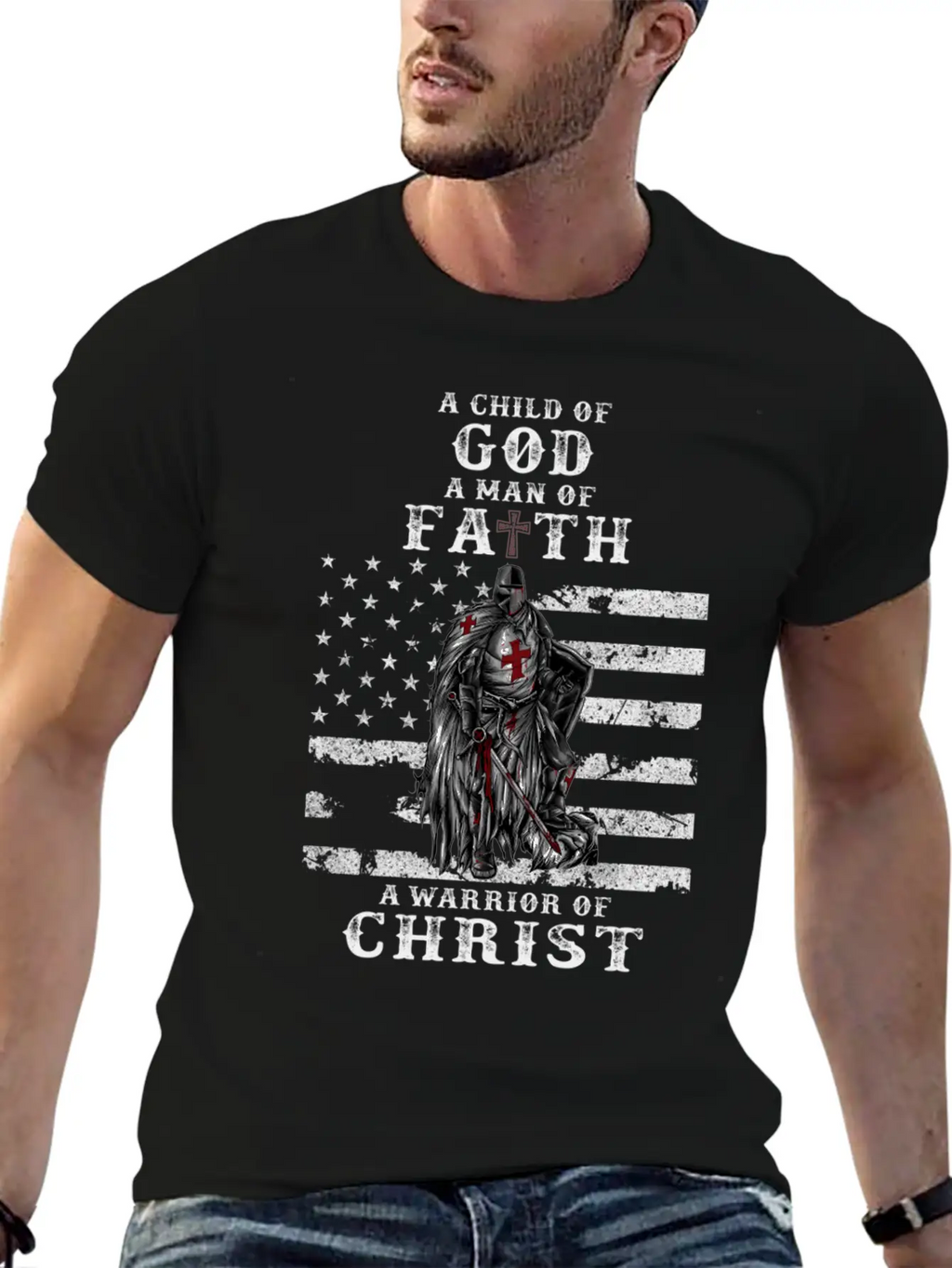 A Child Of God A Of Faith A Warrior Of Christ Basic Graphic T-Shirt – Daily Comfort In Soft Cotton