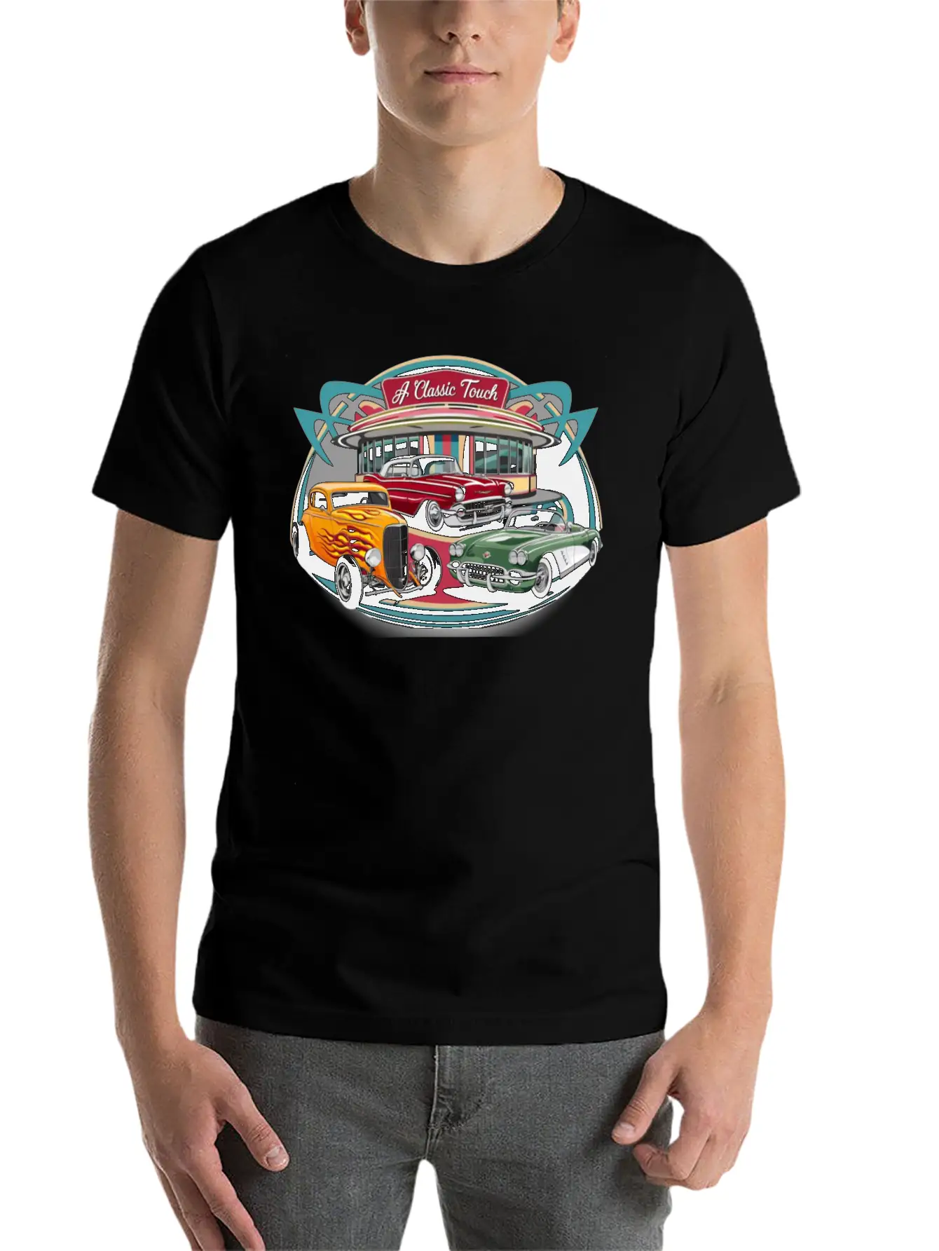 A Classic Touch Vintage Automobiles Comfortable Minimalist Graphic Tee – Summer Style Essential