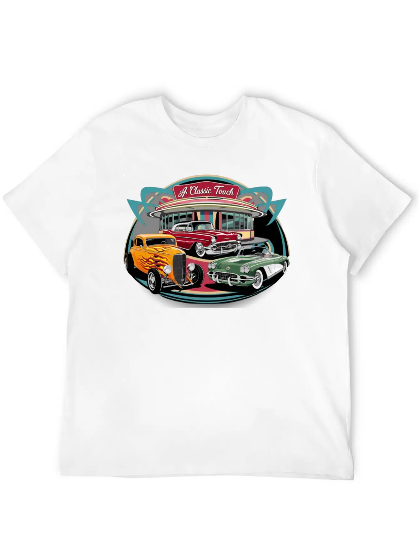A Classic Touch Vintage Automobiles Comfortable Minimalist Graphic Tee – Summer Style Essential