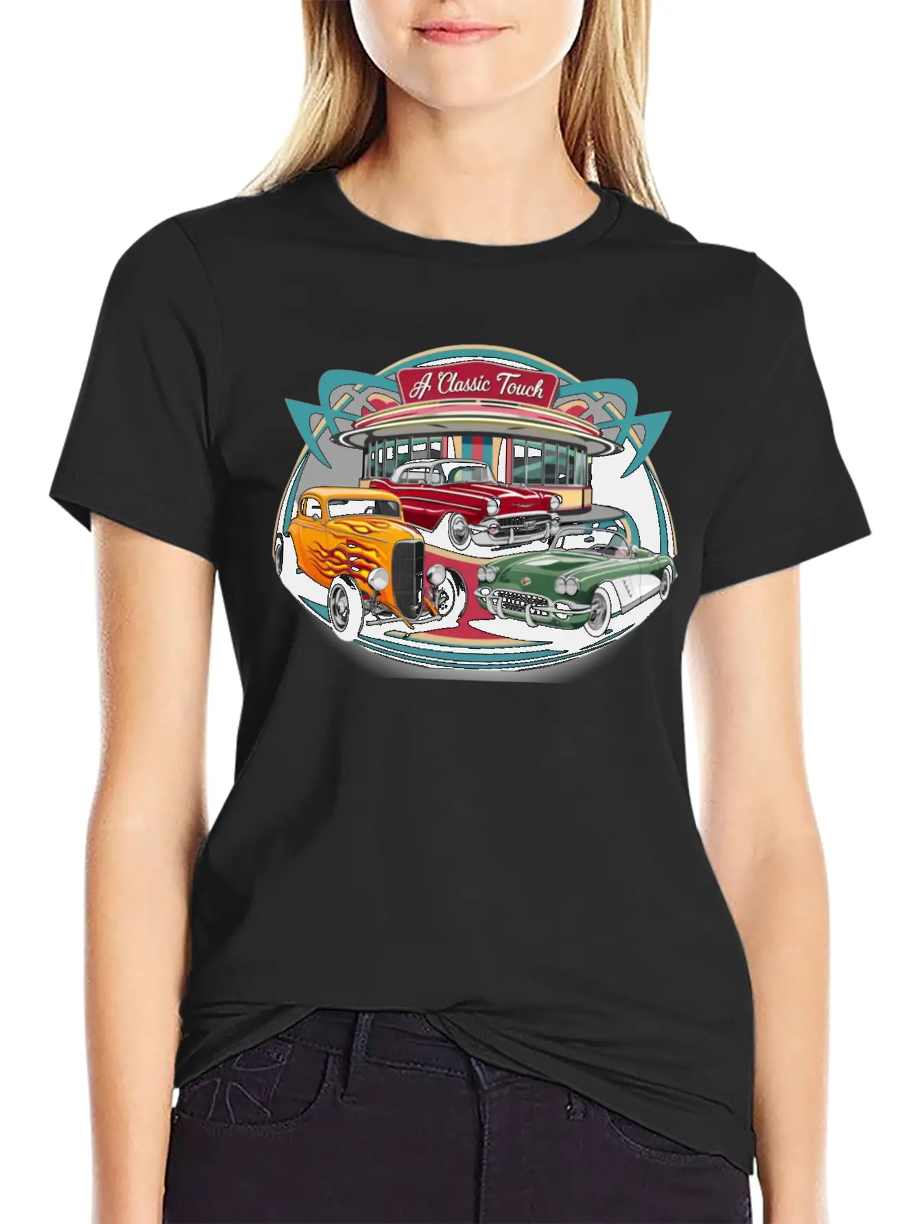 A Classic Touch Vintage Automobiles Comfortable Minimalist Graphic Tee – Summer Style Essential