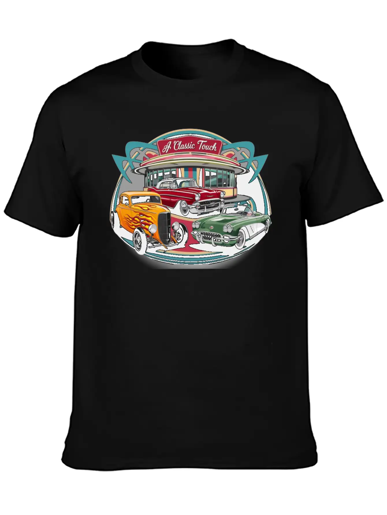 A Classic Touch Vintage Automobiles Comfortable Minimalist Graphic Tee – Summer Style Essential