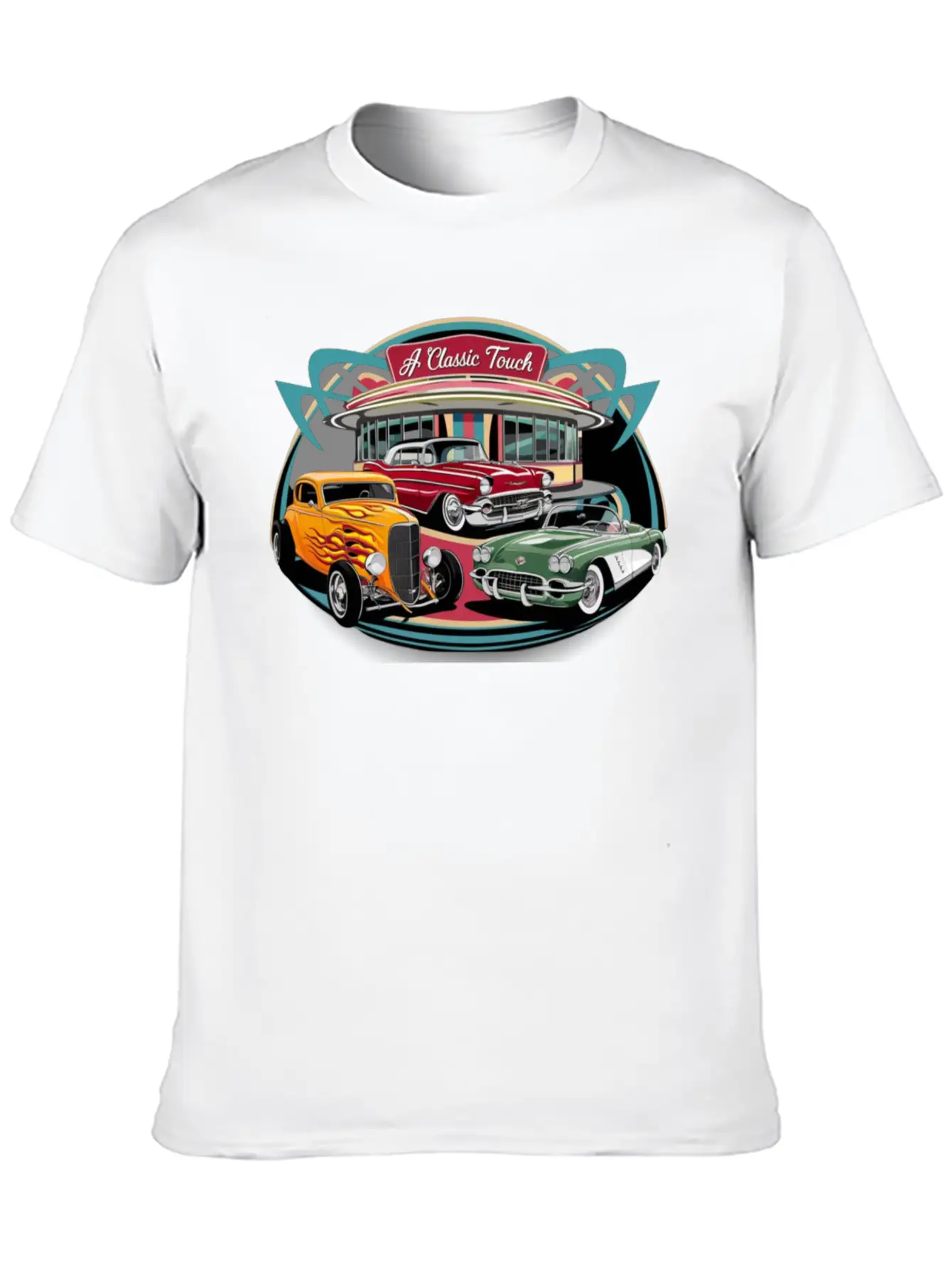 A Classic Touch Vintage Automobiles Comfortable Minimalist Graphic Tee – Summer Style Essential