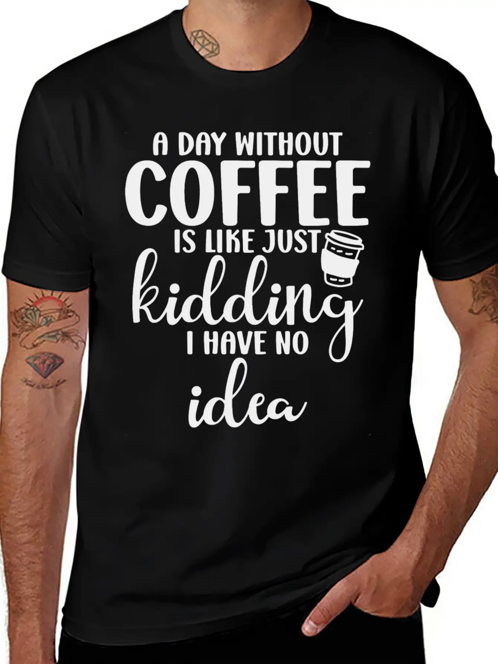 A Day Without Coffee Is Like Classic Cotton Tee – Unisex Comfort For Any Season
