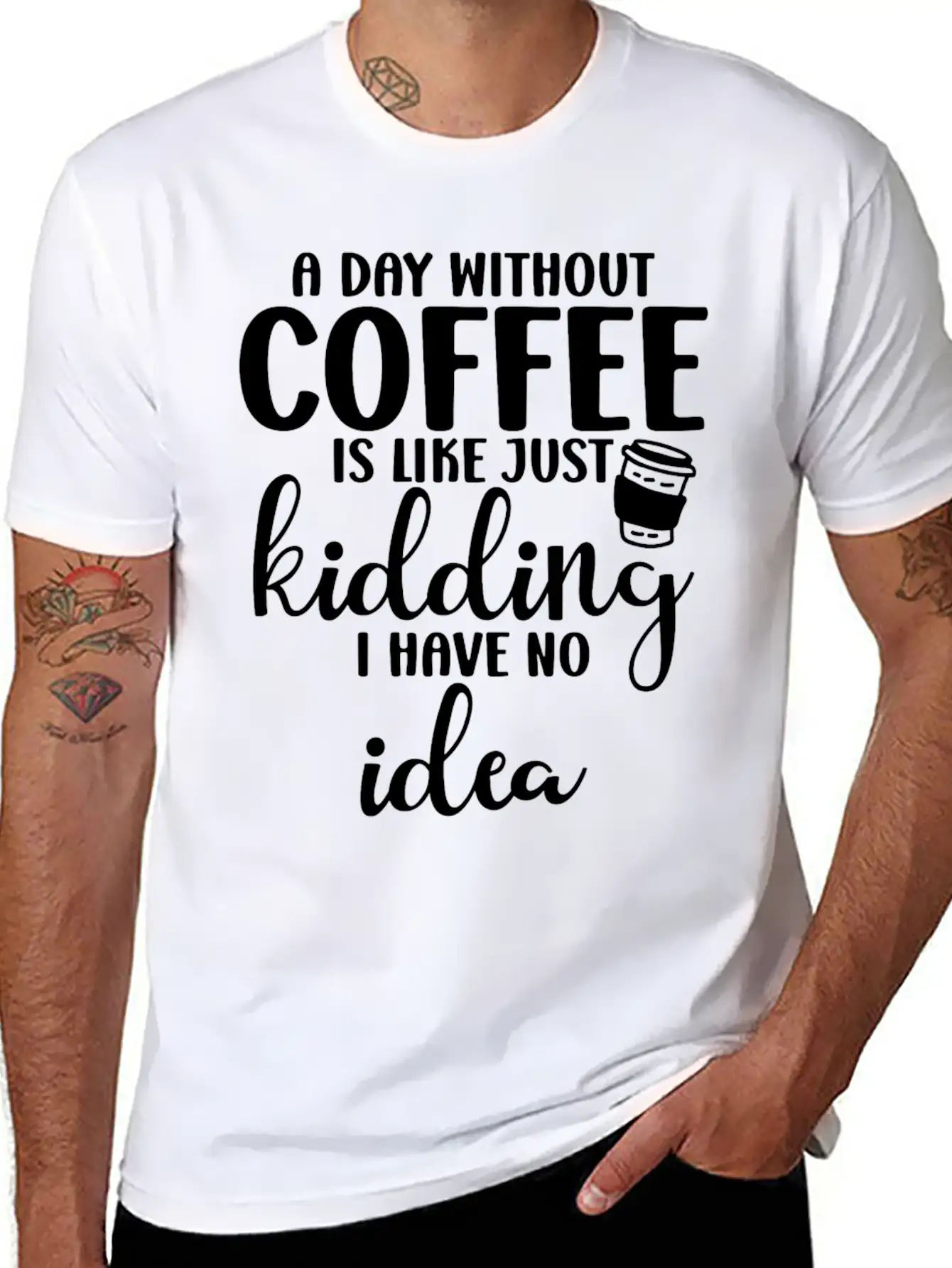 A Day Without Coffee Is Like Classic Cotton Tee – Unisex Comfort For Any Season
