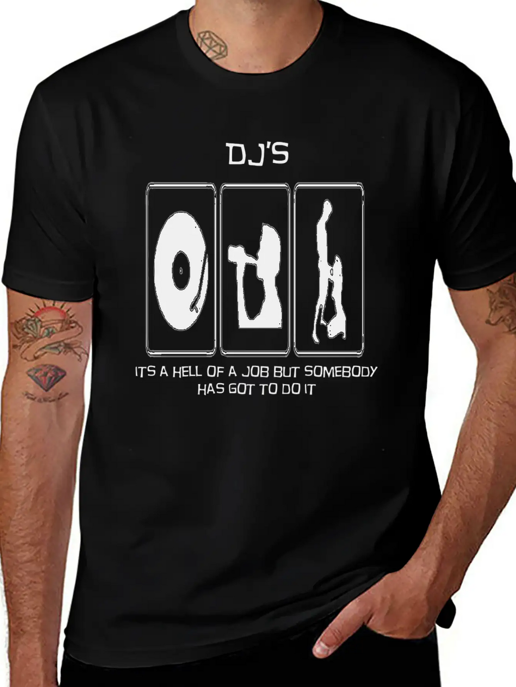 A DJs Life Classic Crew Neck Graphic Tee – Everyday Minimal Look
