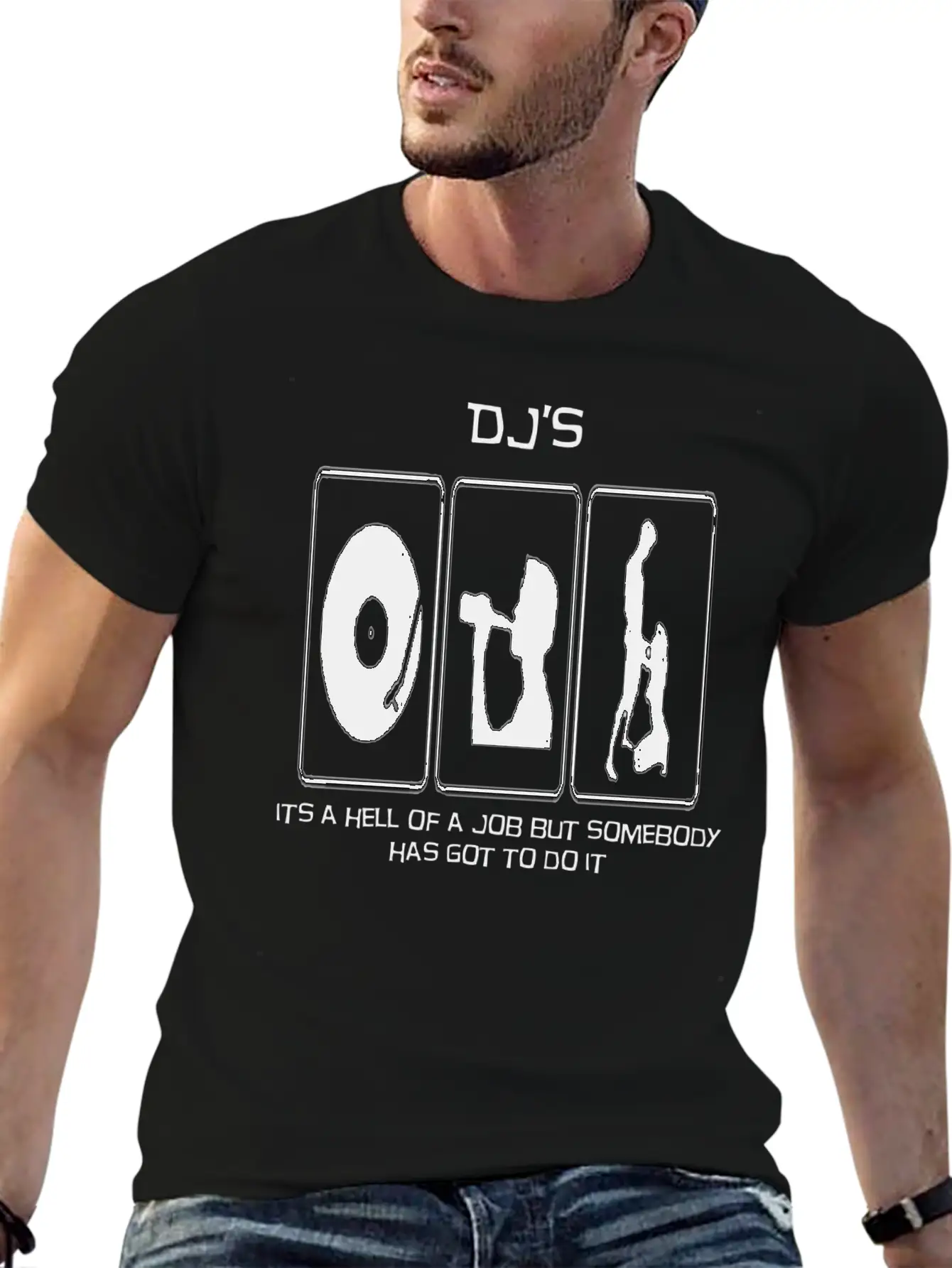 A DJs Life Classic Crew Neck Graphic Tee – Everyday Minimal Look