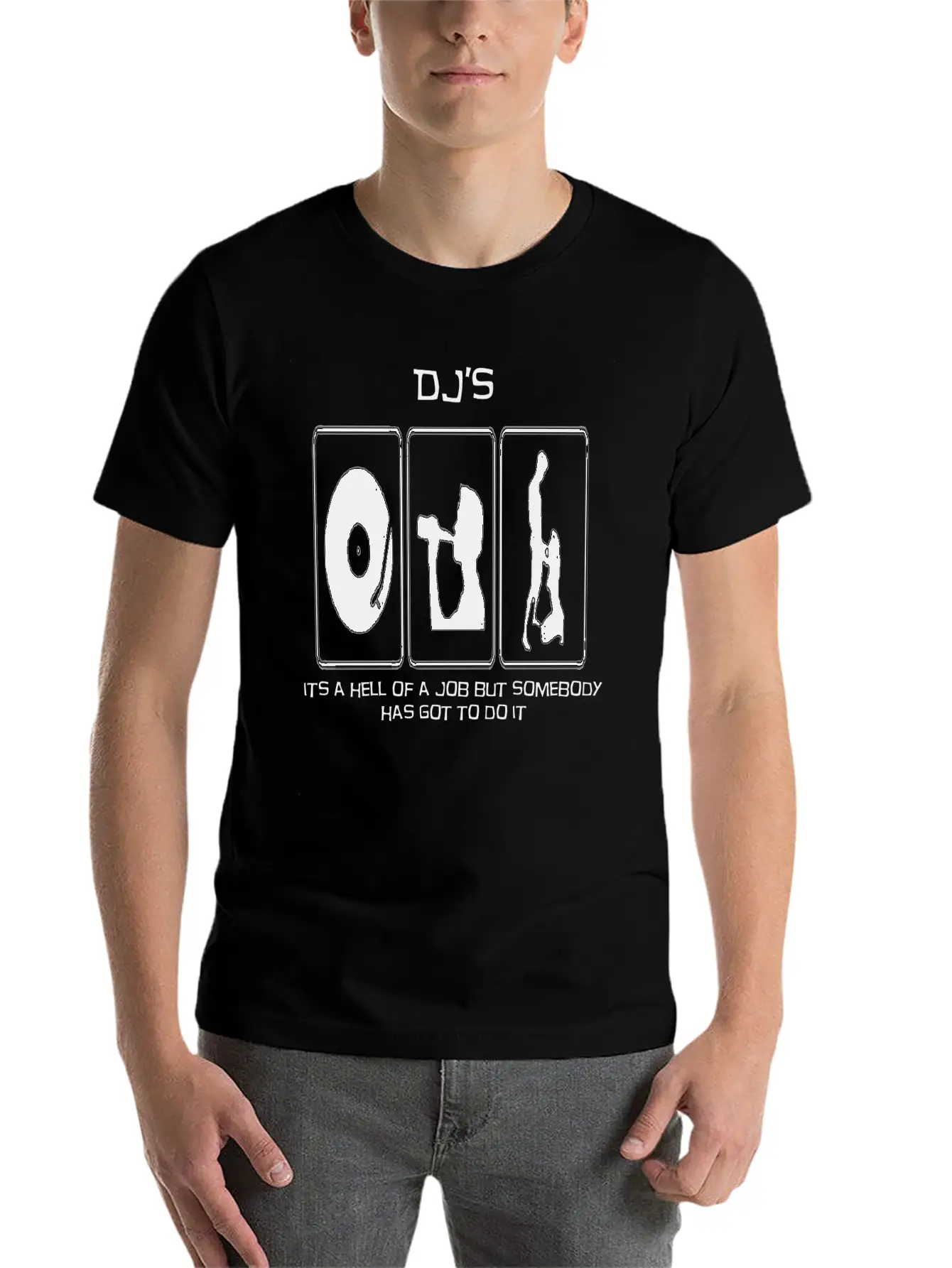 A DJs Life Classic Crew Neck Graphic Tee – Everyday Minimal Look