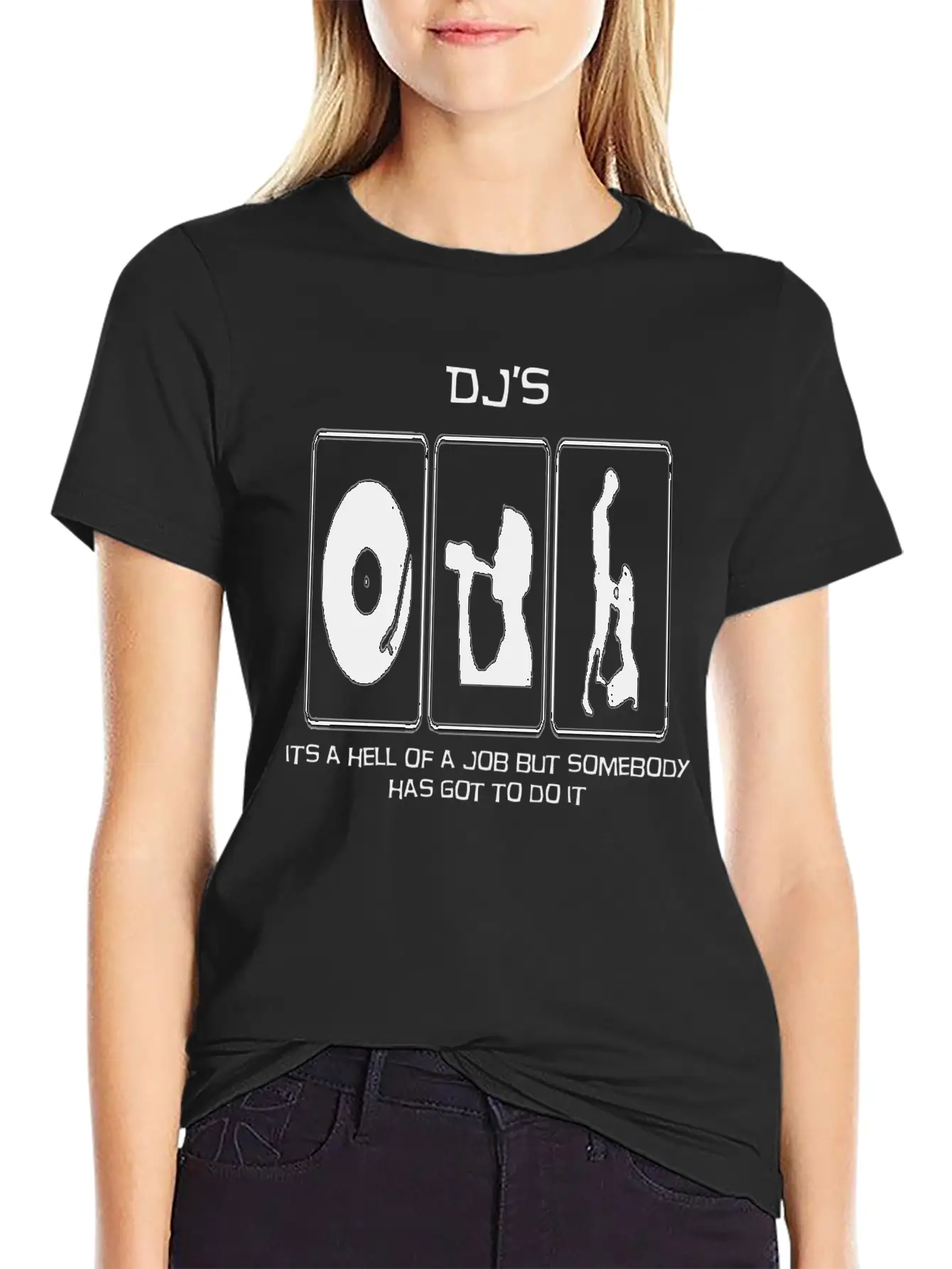 A DJs Life Classic Crew Neck Graphic Tee – Everyday Minimal Look