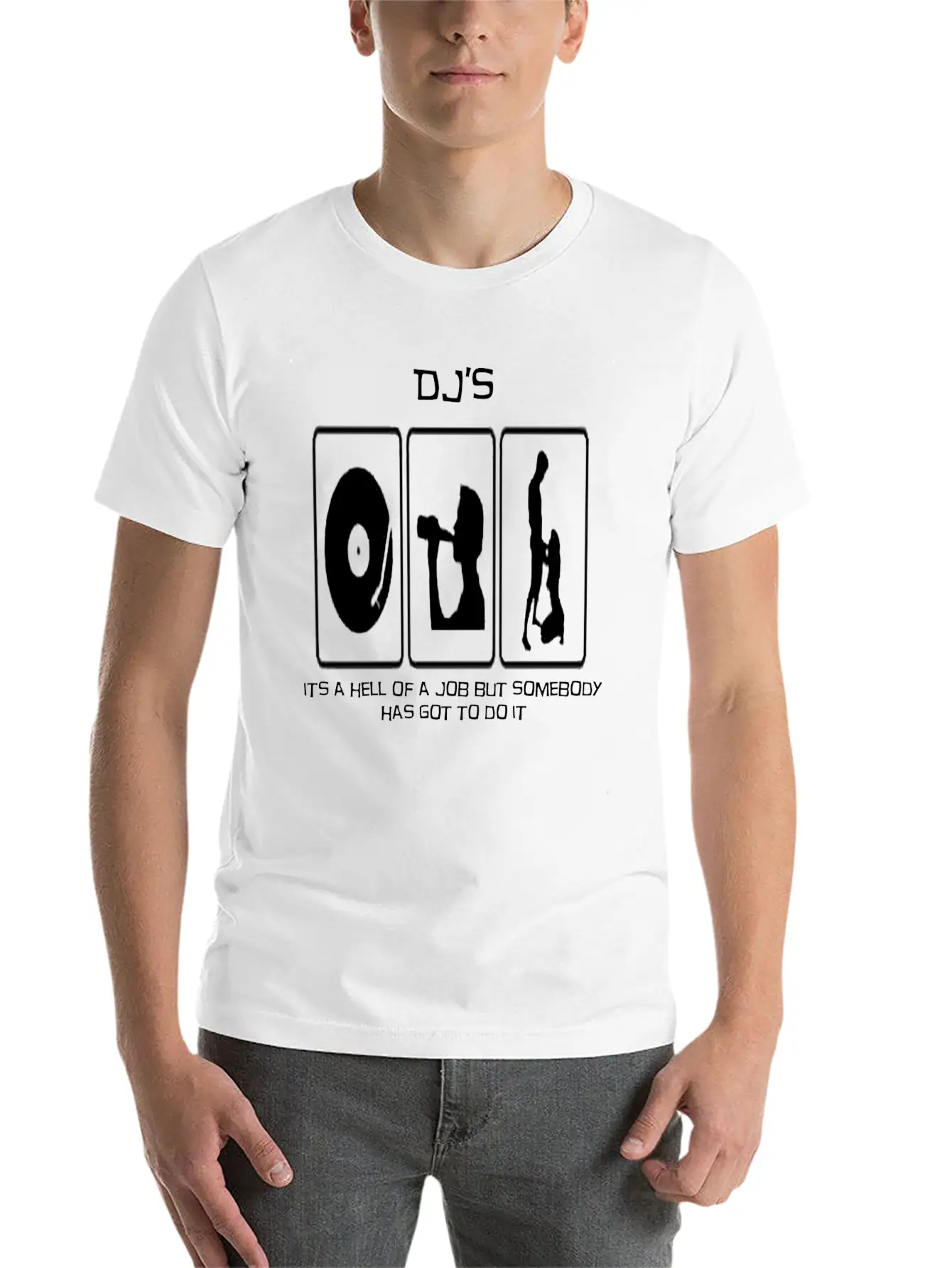 A DJs Life Classic Crew Neck Graphic Tee – Everyday Minimal Look