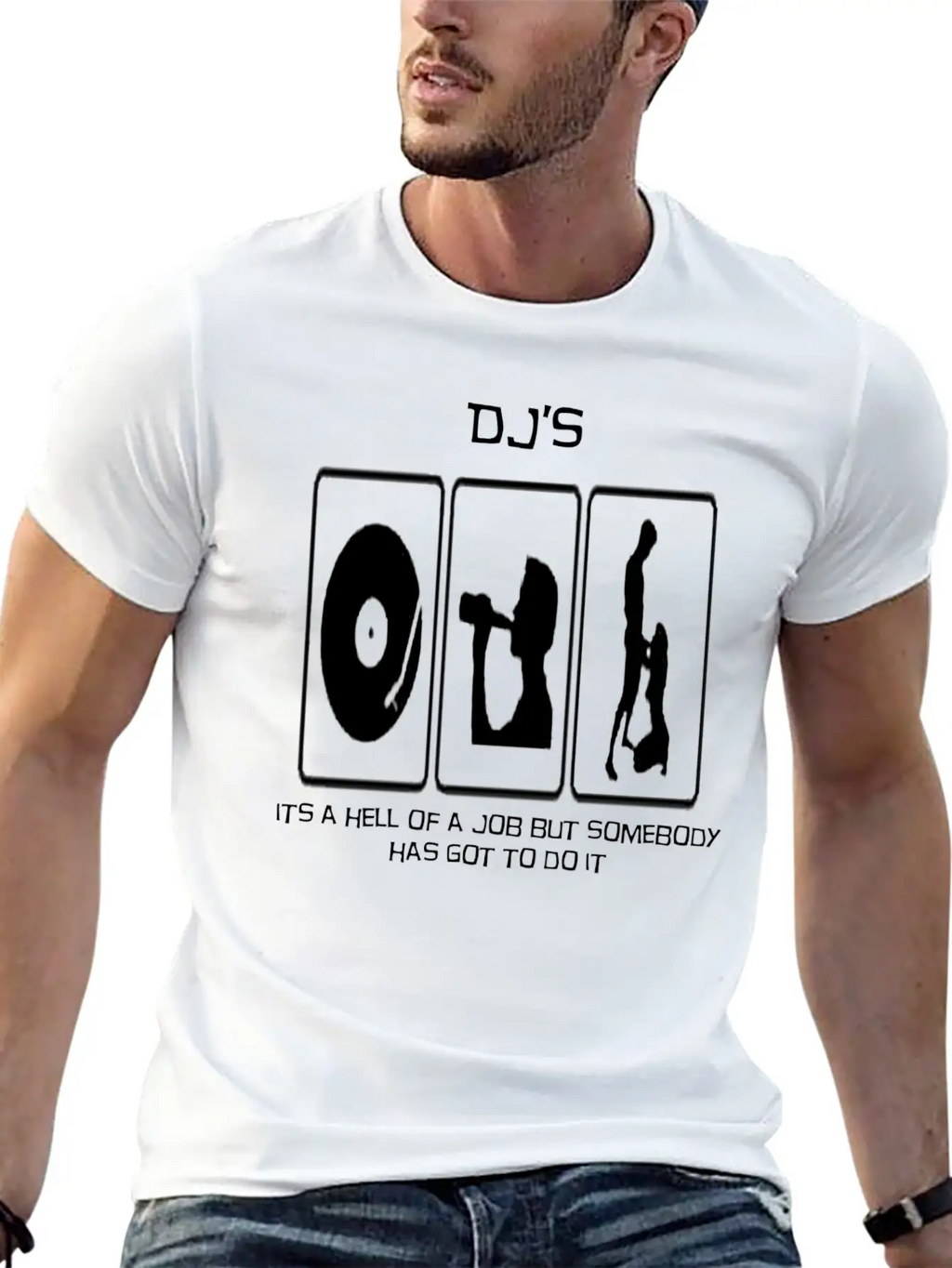 A DJs Life Classic Crew Neck Graphic Tee – Everyday Minimal Look