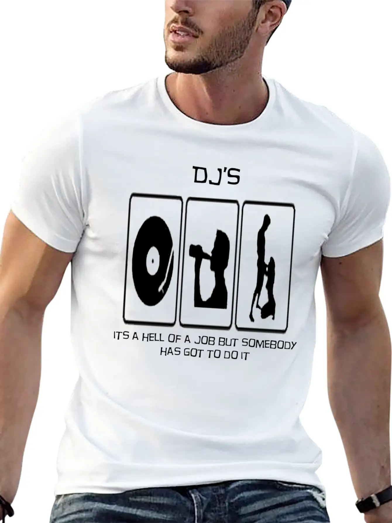 A DJs Life Classic Crew Neck Graphic Tee – Everyday Minimal Look