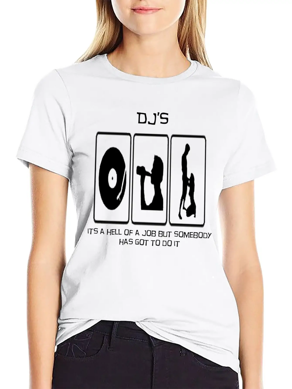 A DJs Life Classic Crew Neck Graphic Tee – Everyday Minimal Look