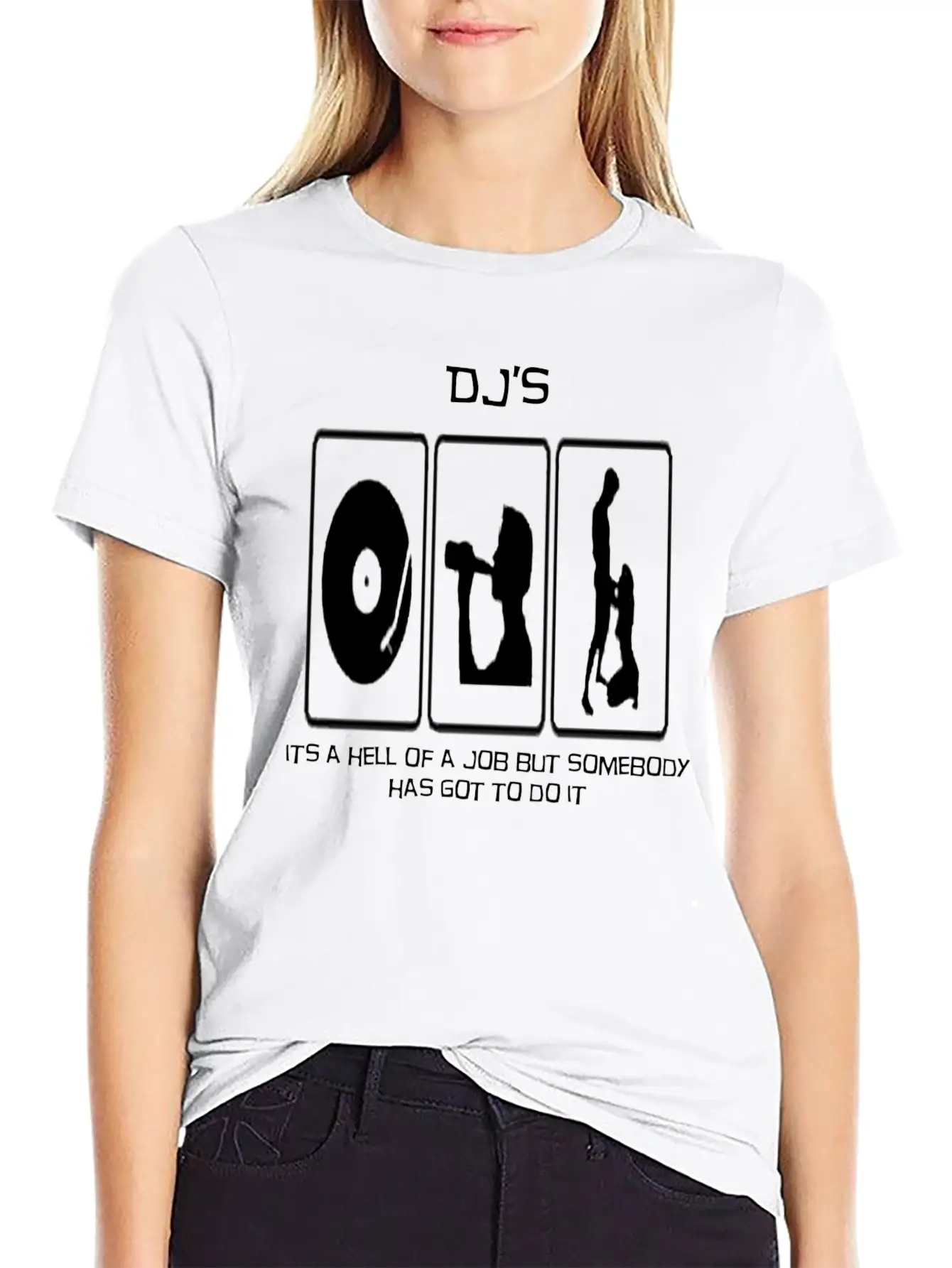 A DJs Life Classic Crew Neck Graphic Tee – Everyday Minimal Look