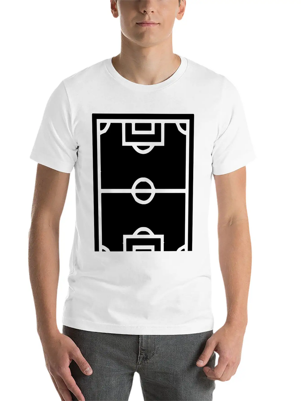 A Football Field Classic Cotton Tee – Unisex Comfort For Any Season