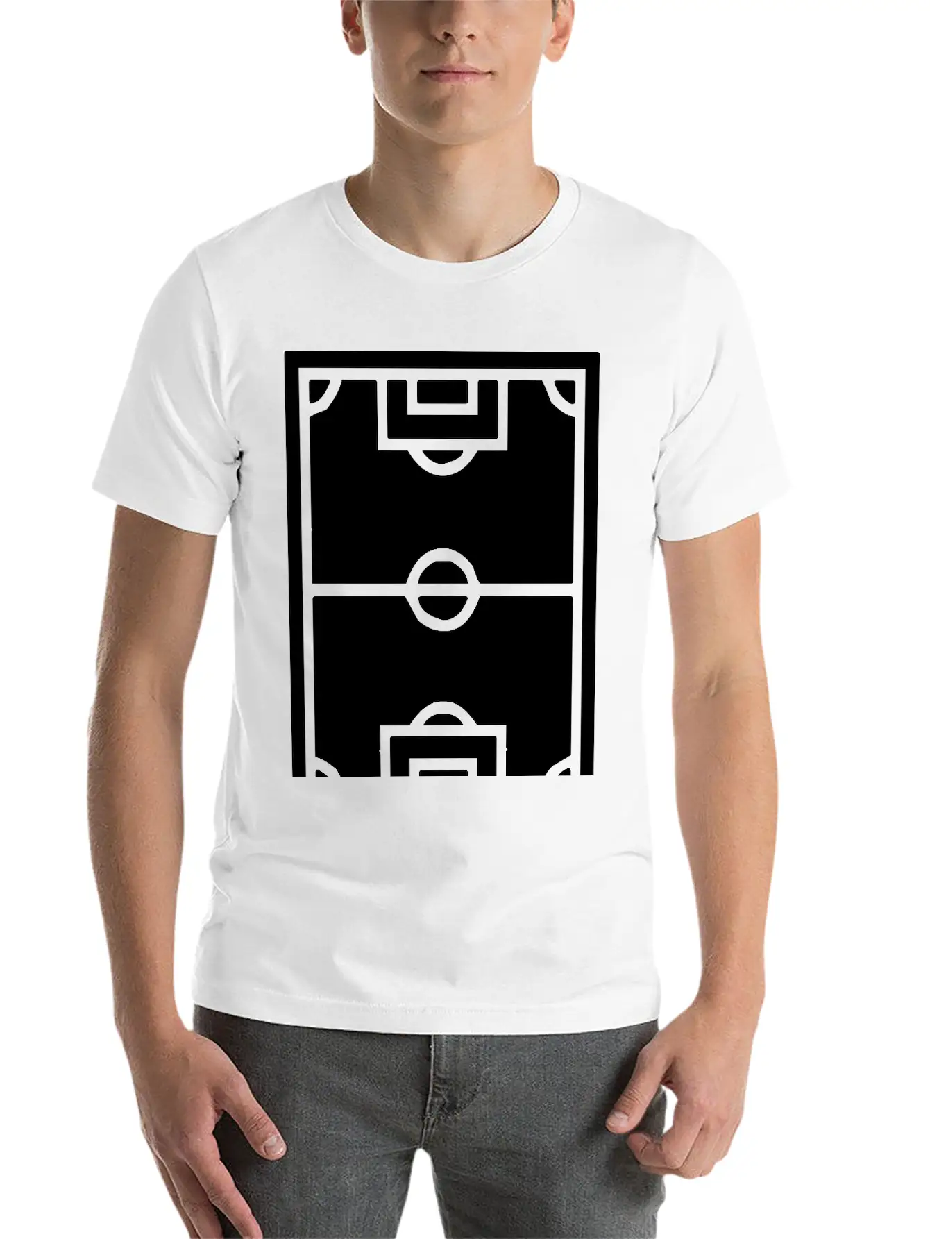 A Football Field Classic Cotton Tee – Unisex Comfort For Any Season
