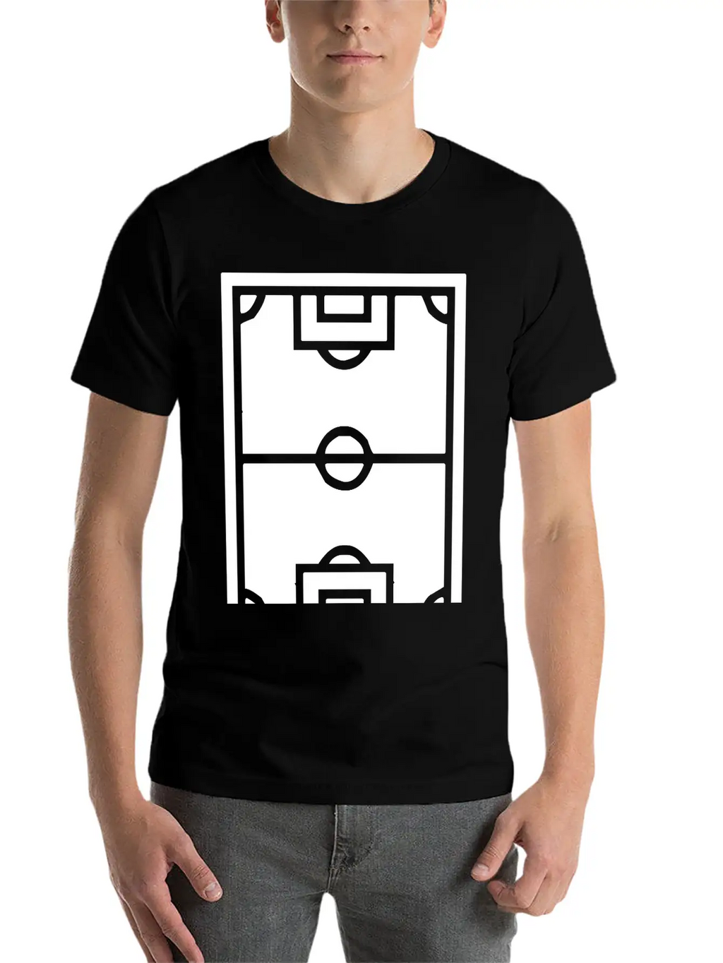A Football Field Classic Cotton Tee – Unisex Comfort For Any Season