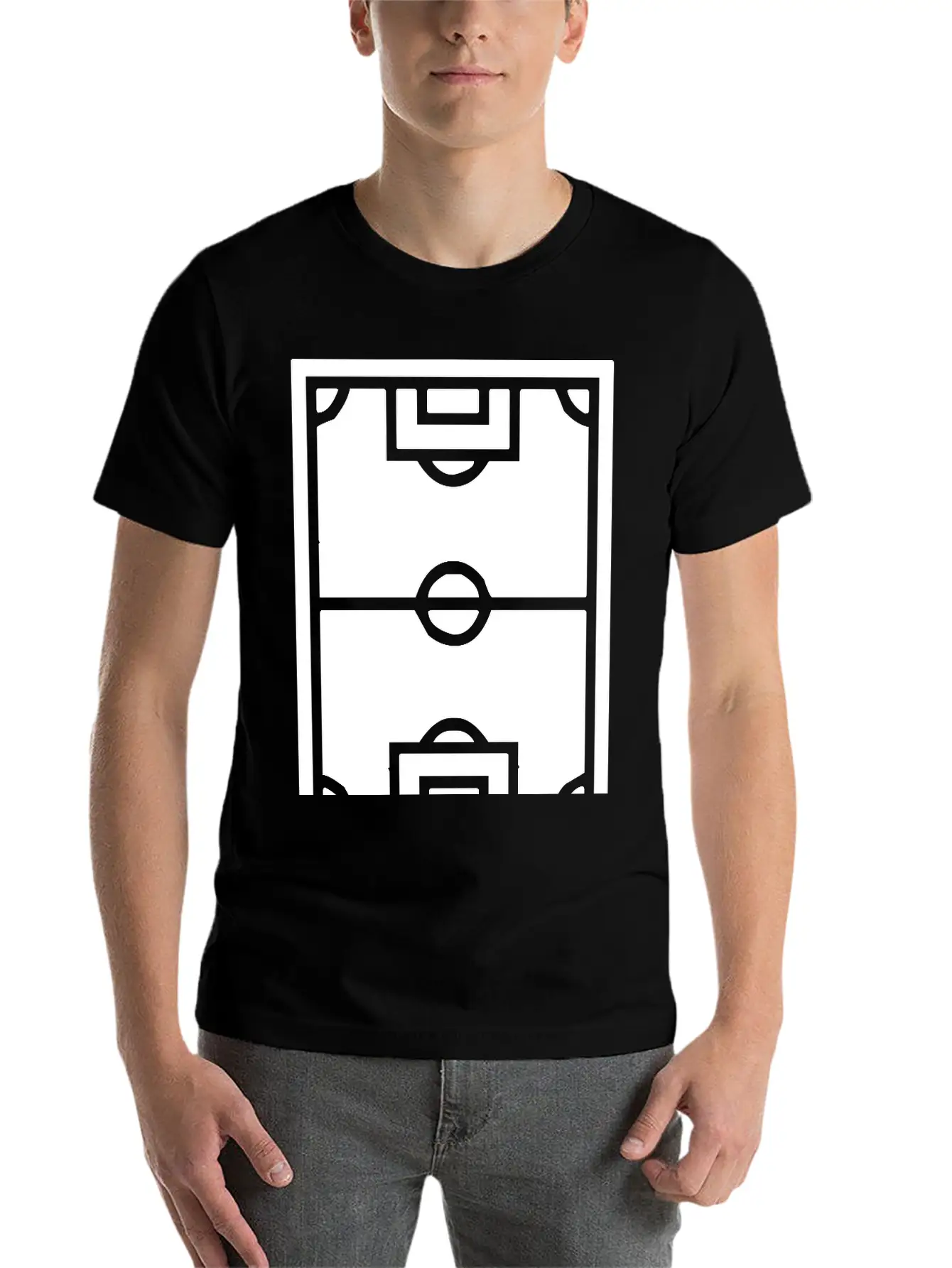 A Football Field Classic Cotton Tee – Unisex Comfort For Any Season