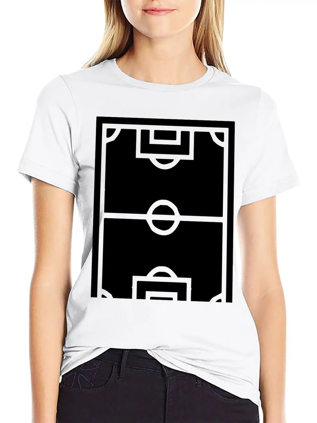 A Football Field Classic Cotton Tee – Unisex Comfort For Any Season