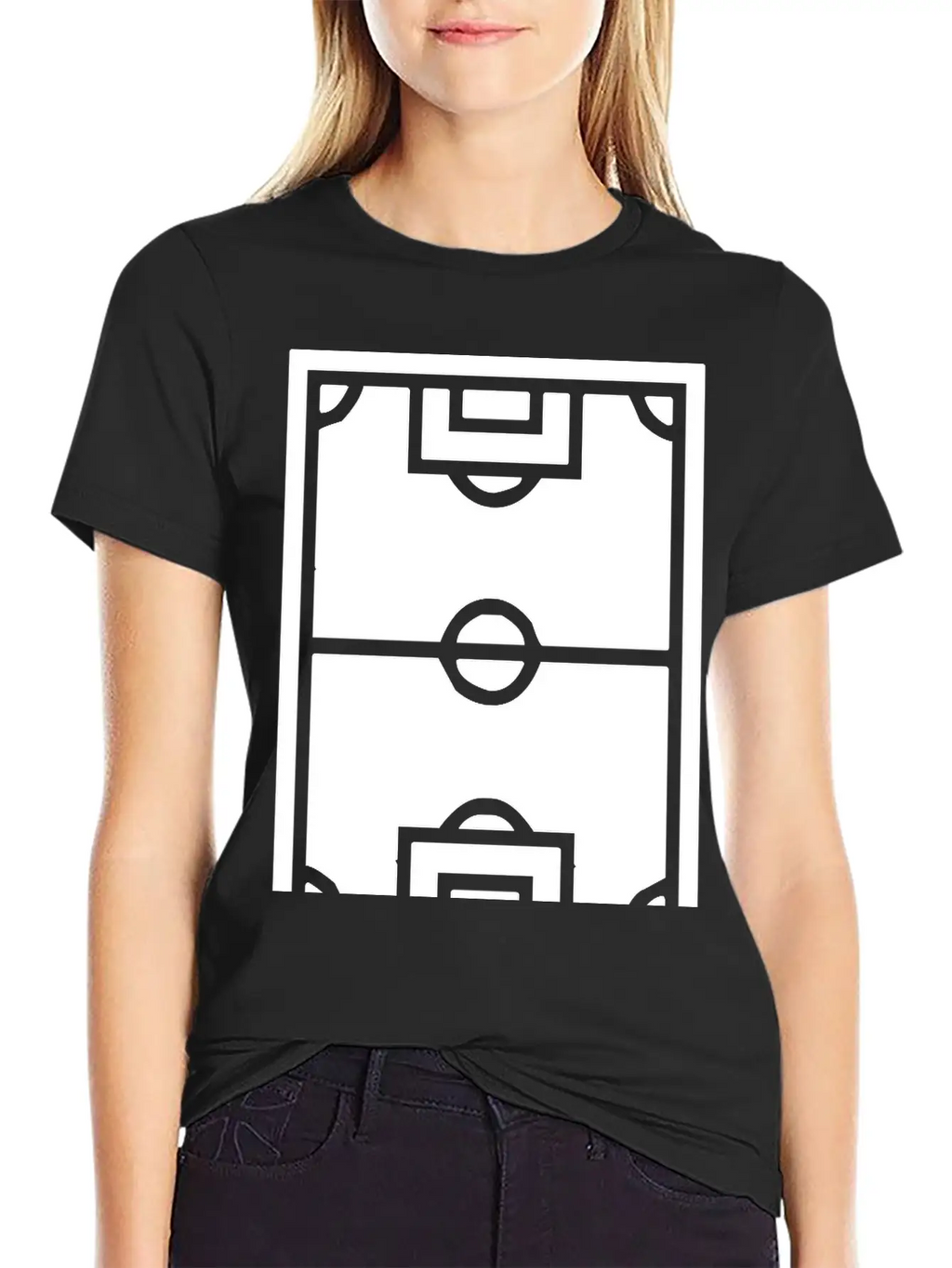 A Football Field Classic Cotton Tee – Unisex Comfort For Any Season