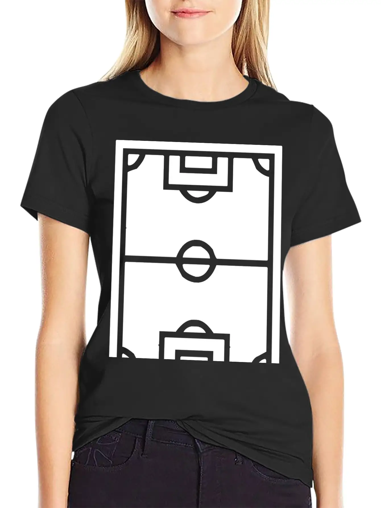 A Football Field Classic Cotton Tee – Unisex Comfort For Any Season