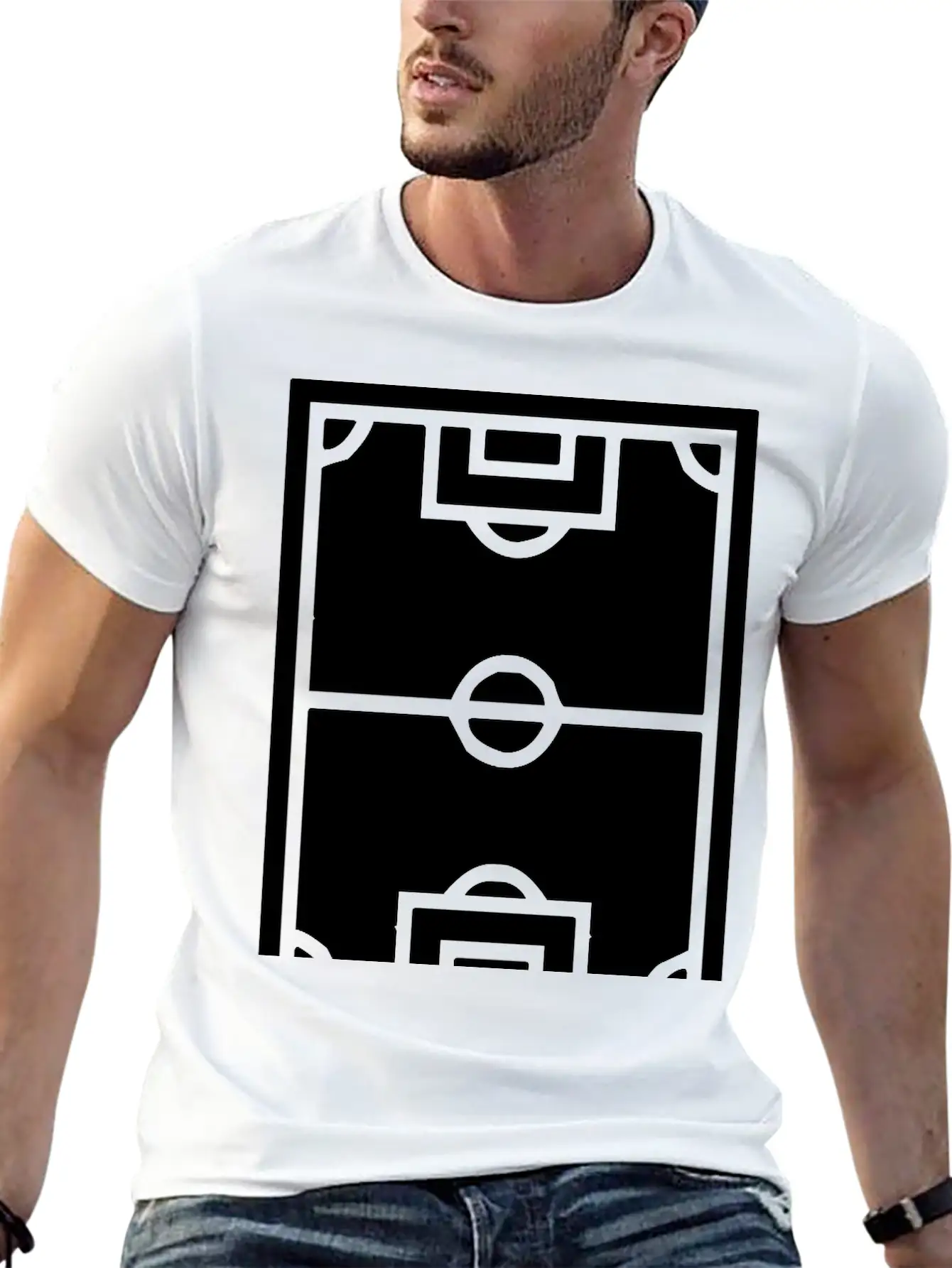 A Football Field Classic Cotton Tee – Unisex Comfort For Any Season