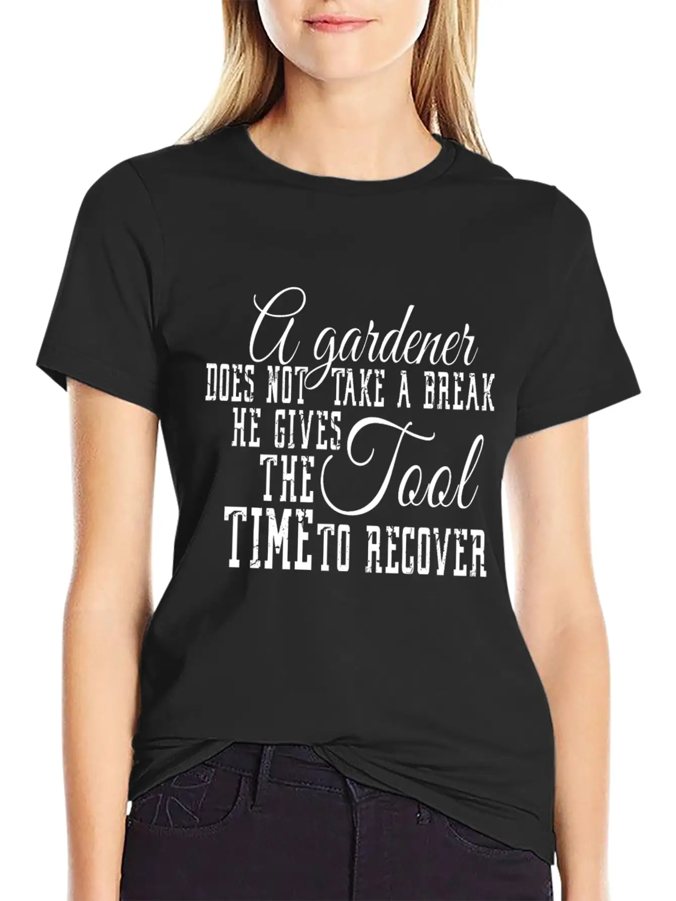 A Gardener Gives The Tool Time To Recover Timeless Short Sleeve Tee – Comfy And Minimalist Design
