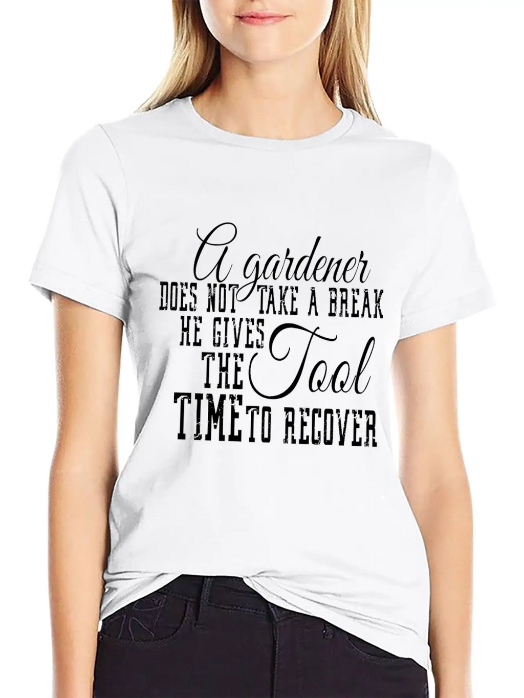 A Gardener Gives The Tool Time To Recover Timeless Short Sleeve Tee – Comfy And Minimalist Design