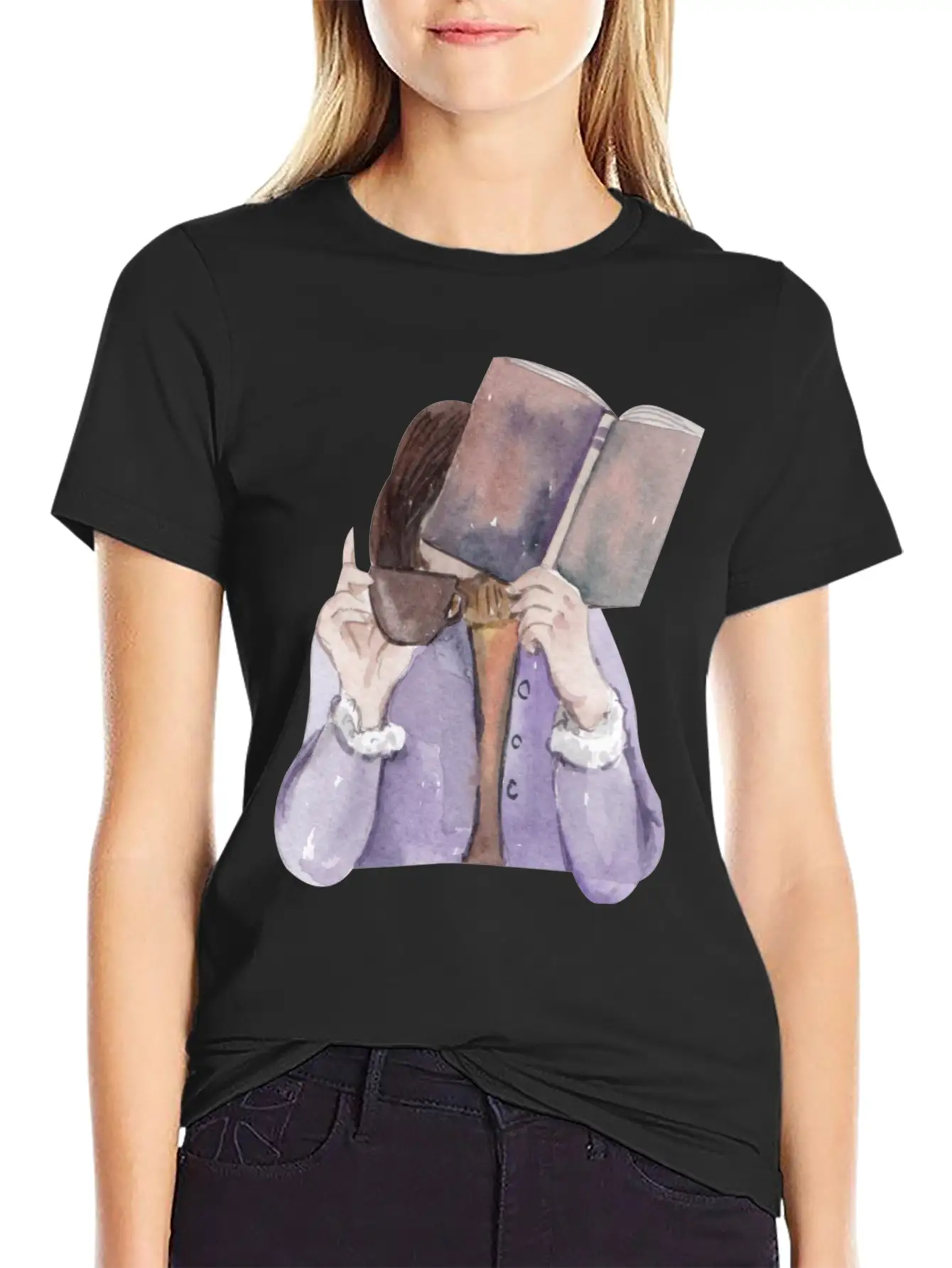 A Girl Reading Timeless Short Sleeve Tee – Comfy And Minimalist Design