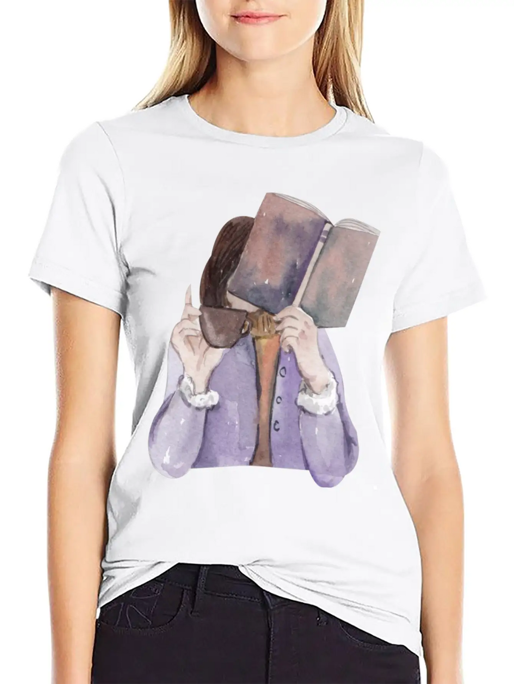 A Girl Reading Timeless Short Sleeve Tee – Comfy And Minimalist Design