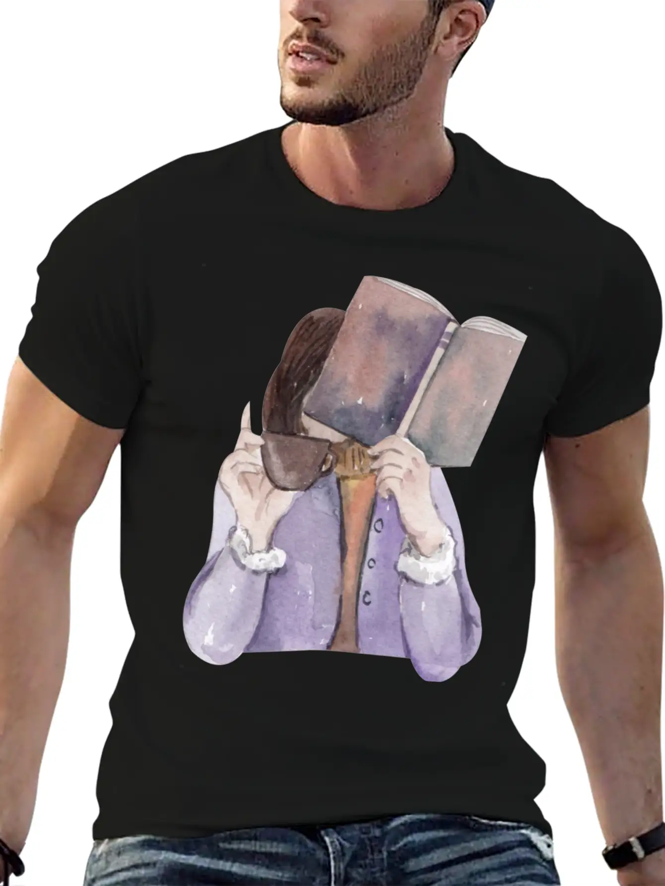 A Girl Reading Timeless Short Sleeve Tee – Comfy And Minimalist Design