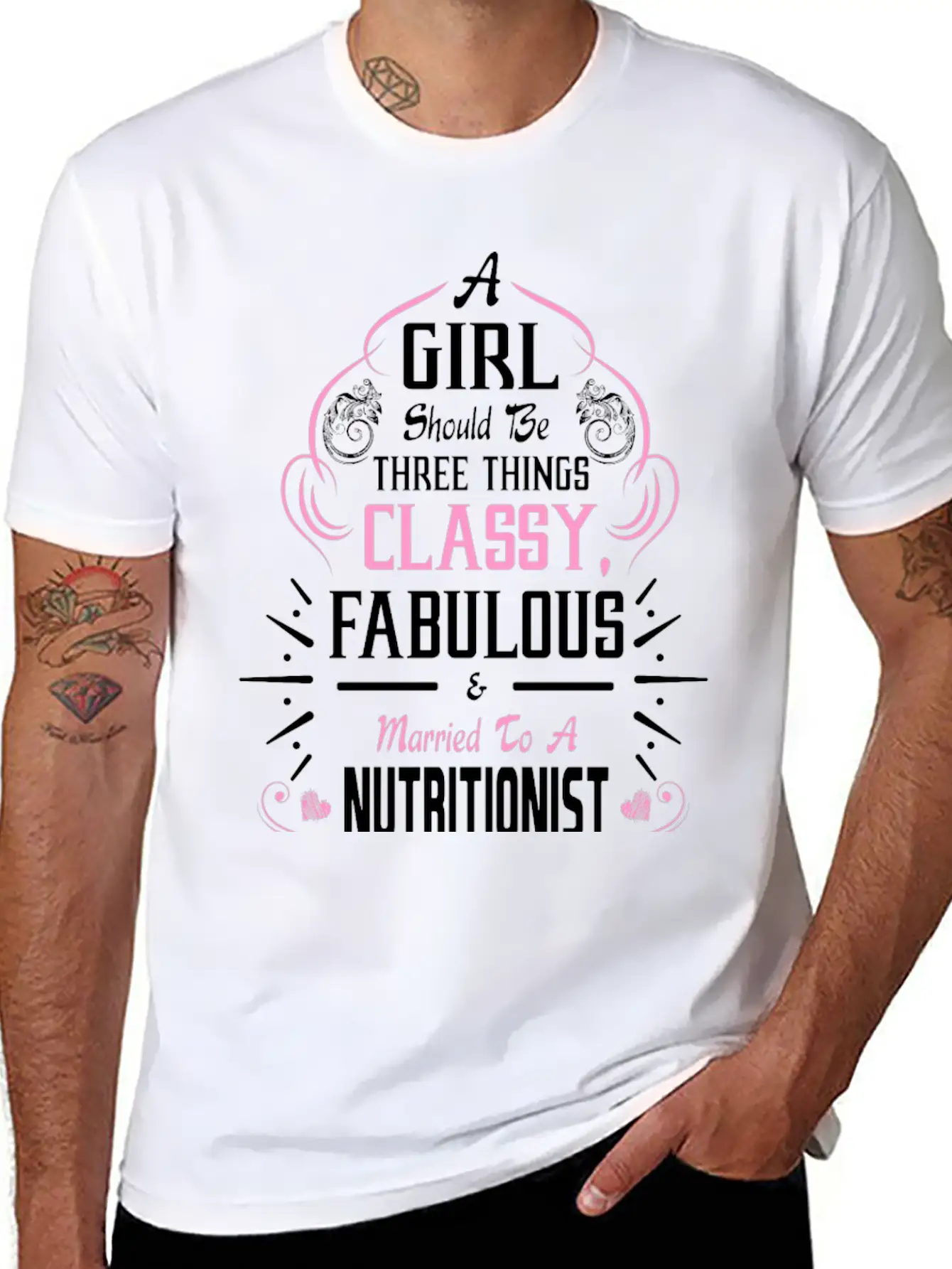 A Girl Should Be Three Things Classy Fabulous & Relaxed Everyday Tee – Lightweight And Durable Cotton