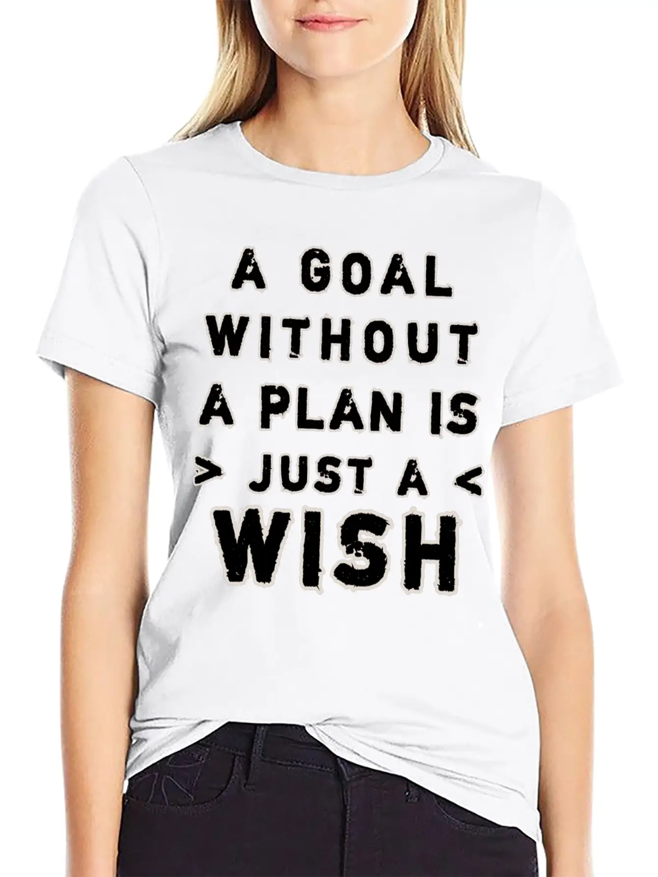 A Goal Without A Plan Is Just A Wish Relaxed Everyday Tee – Lightweight And Durable Cotton