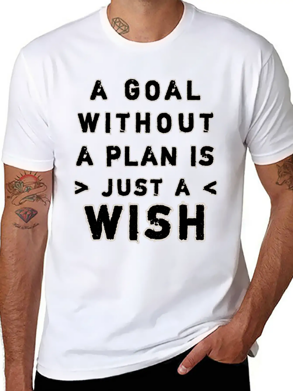 A Goal Without A Plan Is Just A Wish Relaxed Everyday Tee – Lightweight And Durable Cotton
