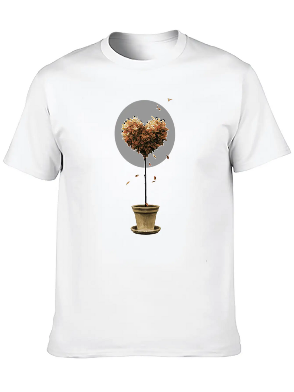 A Heart Symphony Autumn Comfortable Minimalist Graphic Tee – Summer Style Essential