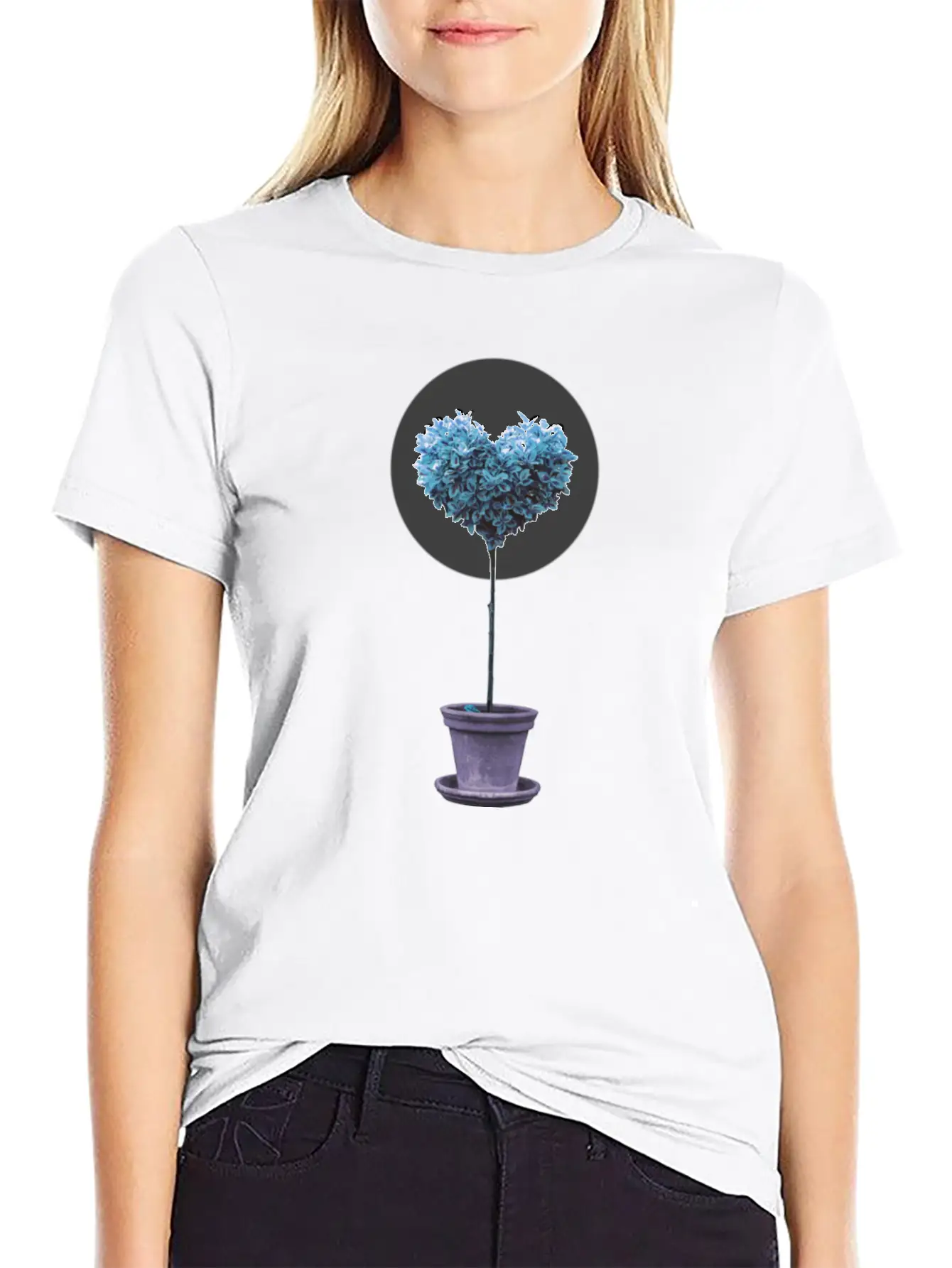 A Heart Symphony Blues Classic Fit Graphic Tee For Daily Comfort – Unisex Cotton Shirt