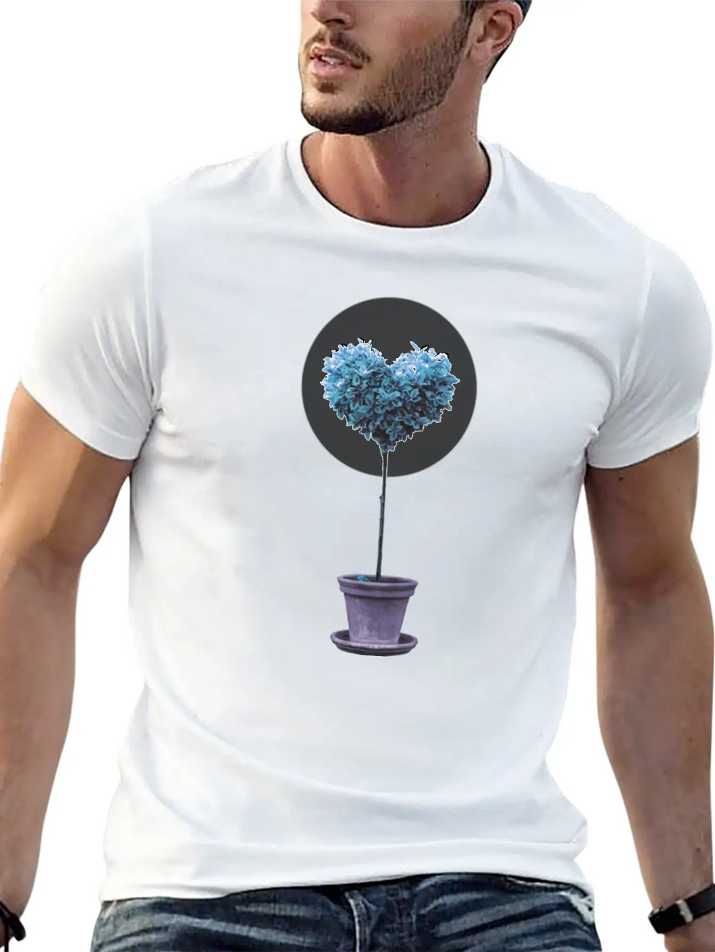 A Heart Symphony Blues Classic Fit Graphic Tee For Daily Comfort – Unisex Cotton Shirt