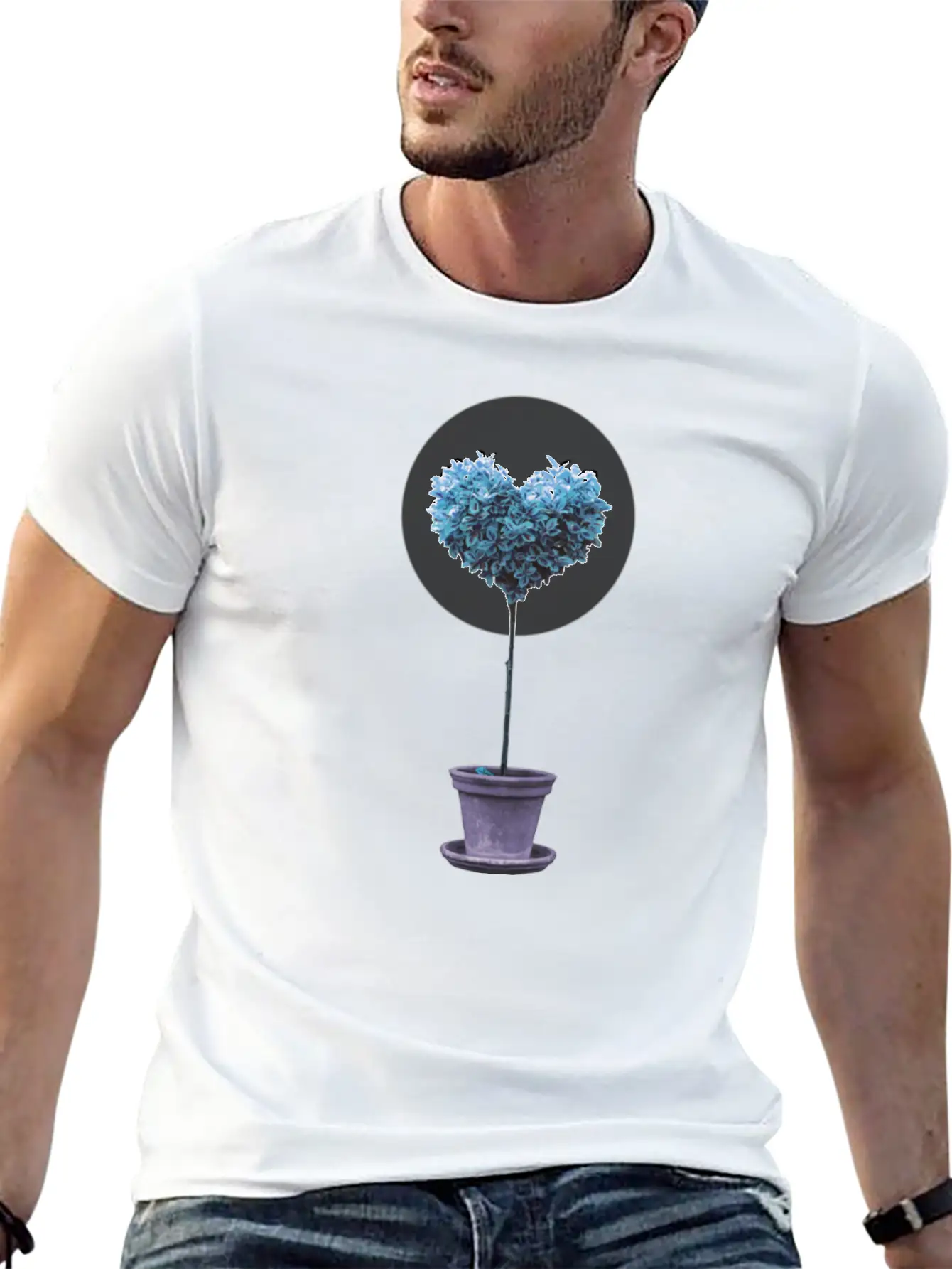 A Heart Symphony Blues Classic Fit Graphic Tee For Daily Comfort – Unisex Cotton Shirt