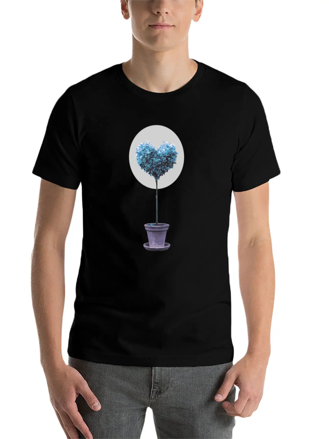 A Heart Symphony Blues Classic Fit Graphic Tee For Daily Comfort – Unisex Cotton Shirt