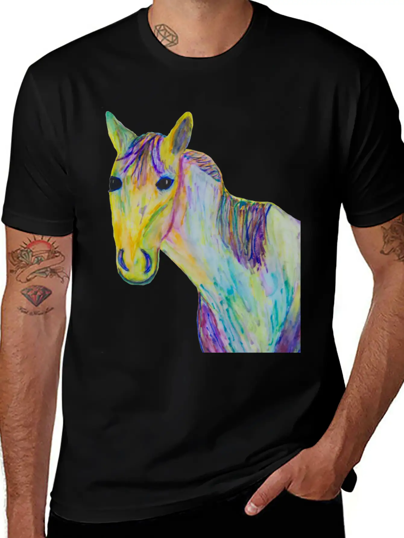 A Horse Of A Different Color Classic Fit Graphic Tee For Daily Comfort – Unisex Cotton Shirt